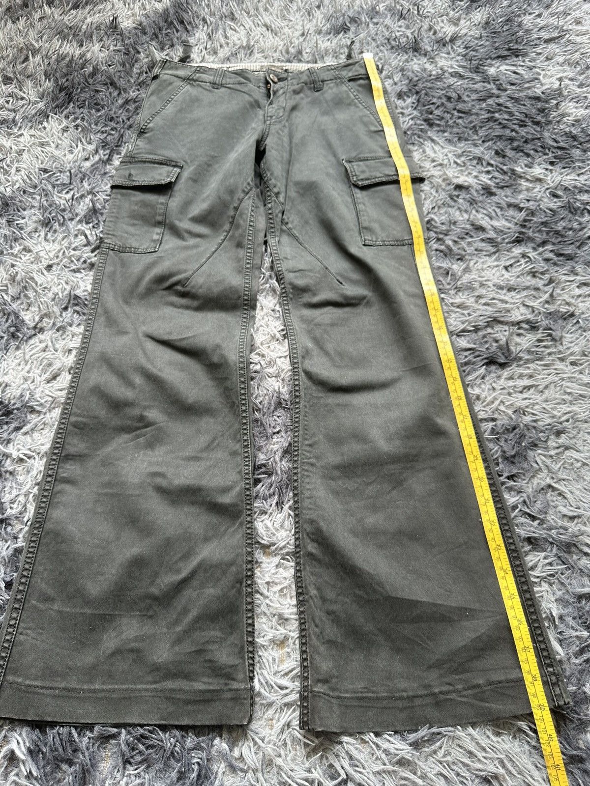 If Six Was Nine 00's Avant-garde Flamingo Firm flared cargo pant Size US 29 - 12 Thumbnail