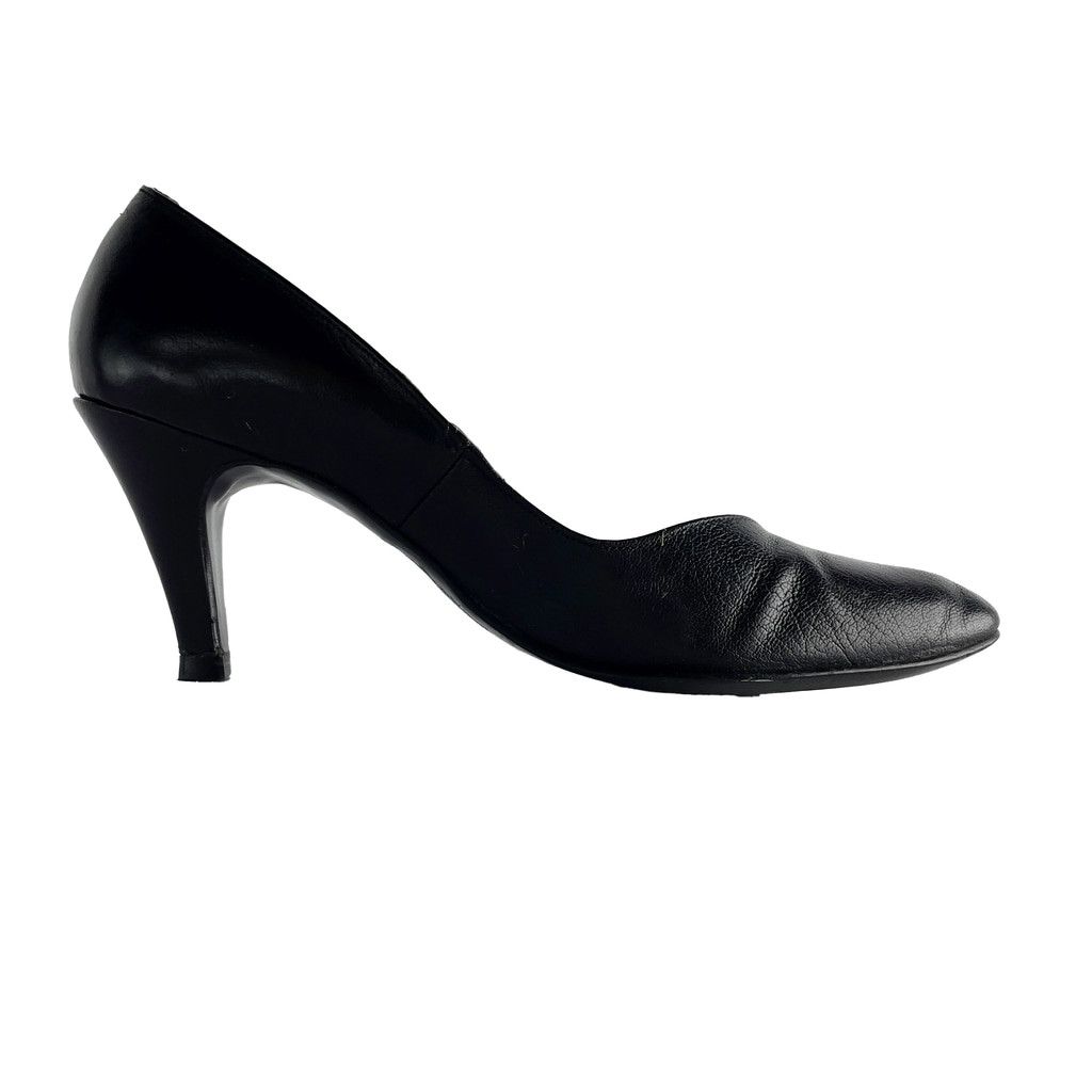 Balmain × Vintage BALMAIN Vintage Leather Pointed toe Heel black Pump 6.5 Size US 6.5 / IT 36.5 - 12 Thumbnail