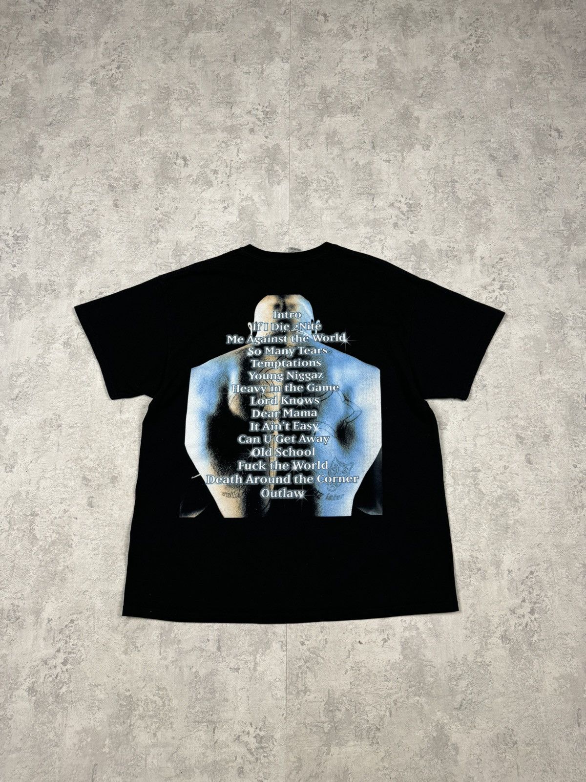 Band Tees Tupac Shakur Double Printed Big Logo T-Shirt Size XL Size US XL / EU 56 / 4 - 6 Thumbnail