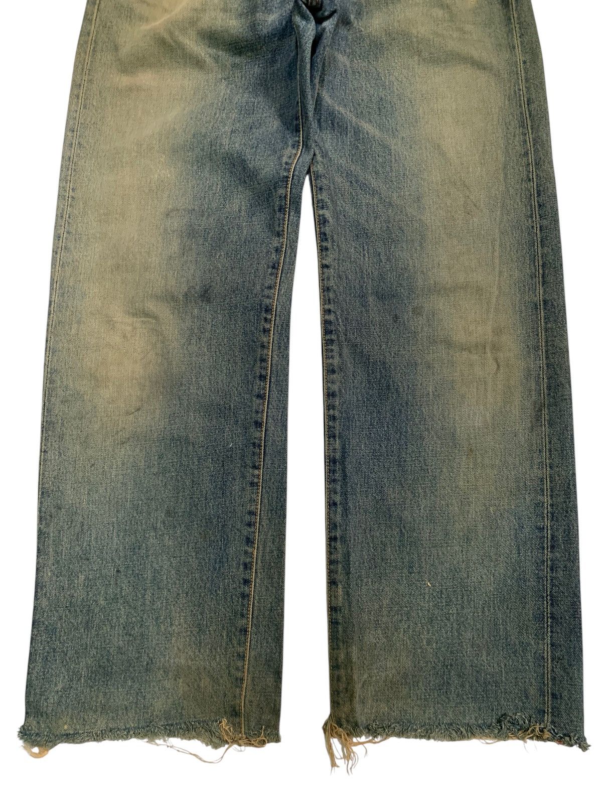 Kapital VINTAGE EDWIN 505X SELVEDGE BAGGY RUSTY DISTRESSED DENIM Size US 29 - 7 Thumbnail