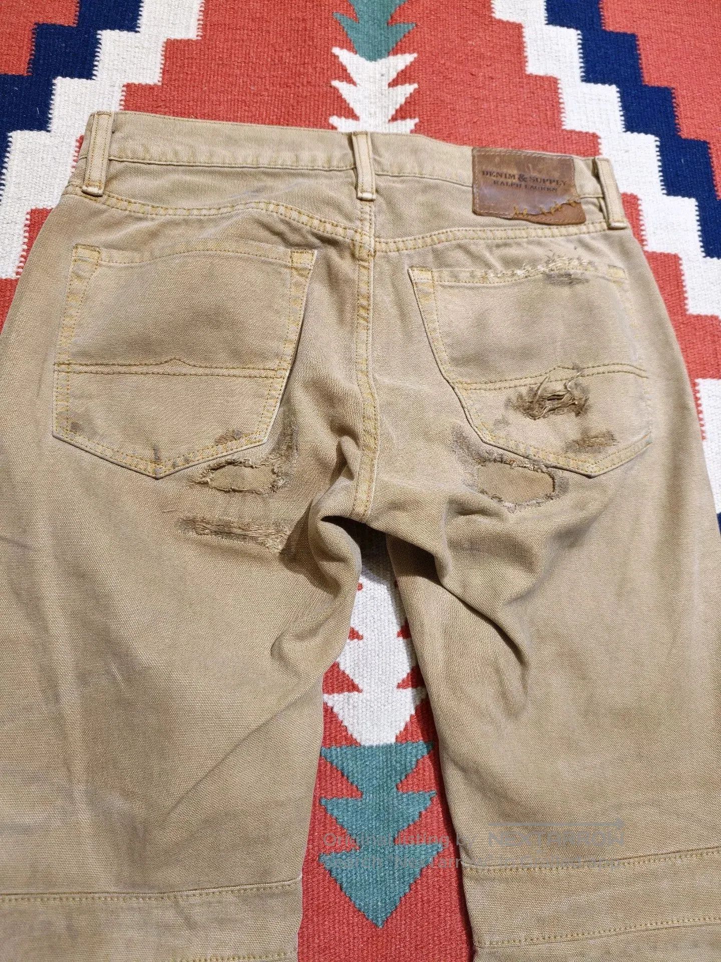 RRL Ralph Lauren RRL Ralph Lauren Distressed Worker Pants. Size US 30 / EU 46 - 9 Thumbnail