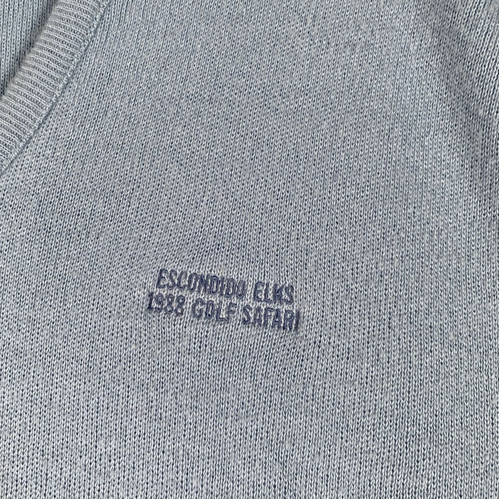 Vintage VINTAGE Pine State Escondido Elks Golf Sweater Mens XL Blue V-Neck 80s Size US XL / EU 56 / 4 - 5 Thumbnail