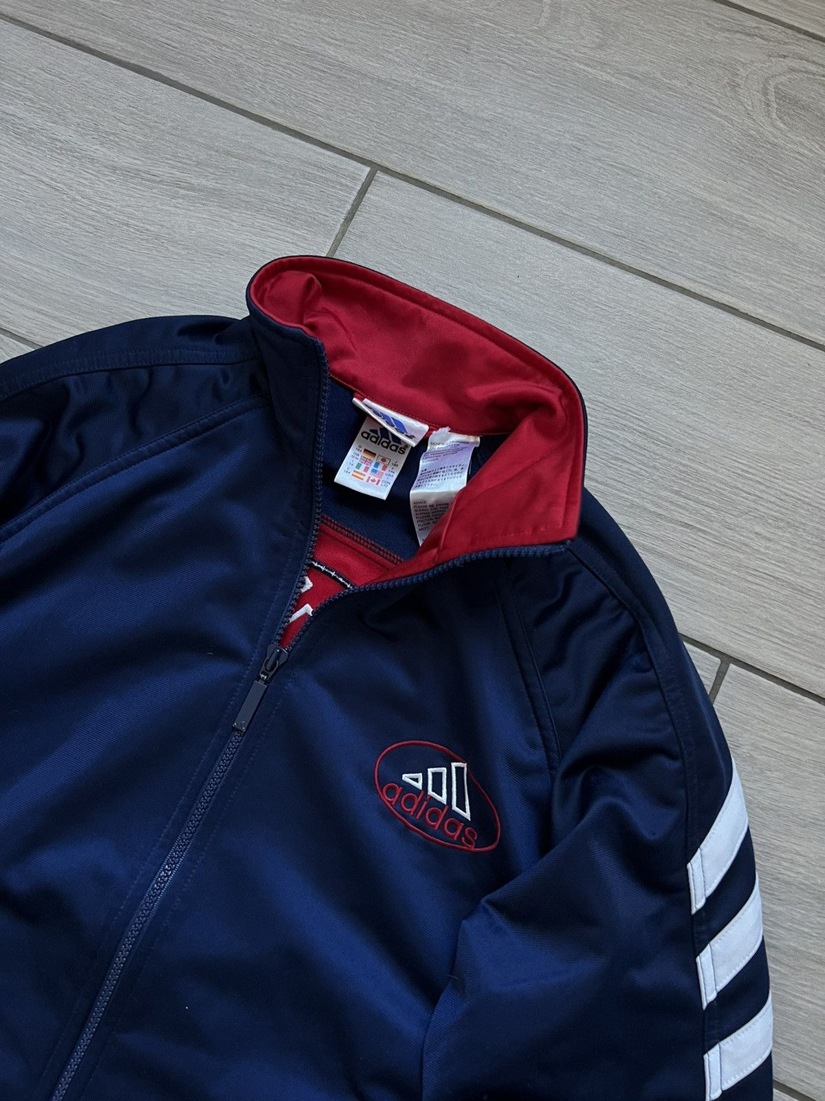 Adidas Vintage 90s Adidas Zip Up Olympics Jacket Logo Size US S / EU 44-46 / 1 - 5 Thumbnail