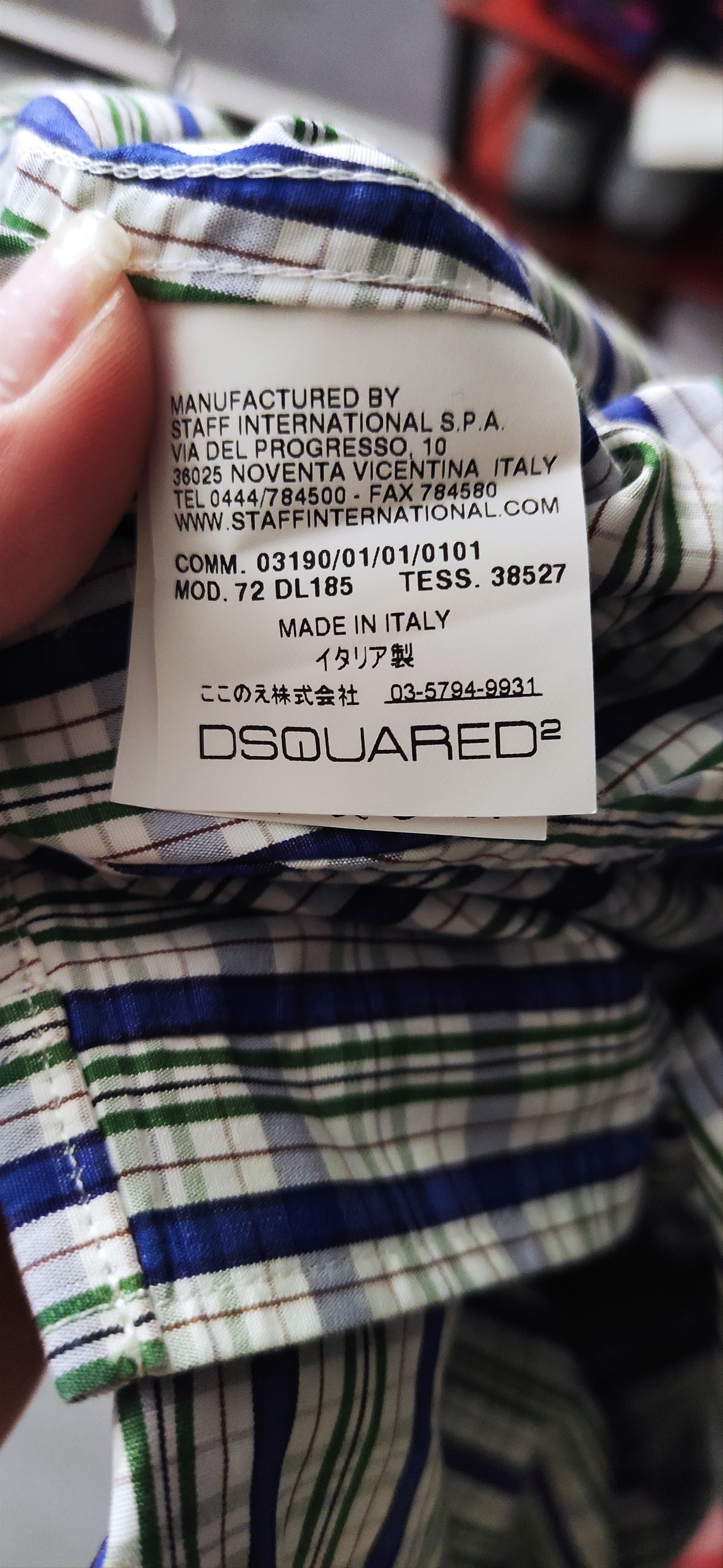 Dsquared2 The men's shirt Dsquared2 Size US S / EU 44-46 / 1 - 4 Thumbnail
