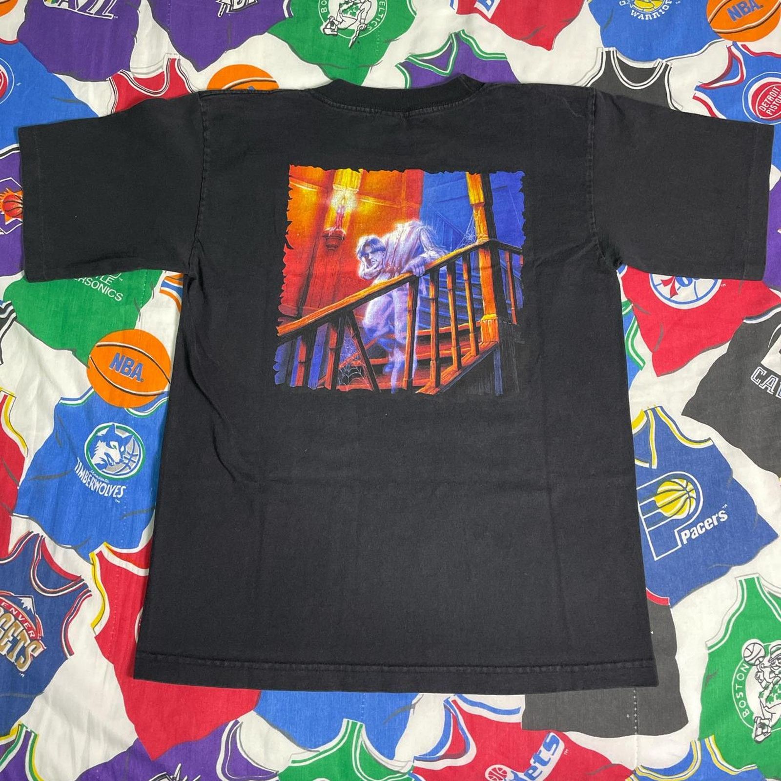 Vintage VTG 90s Goosebumps The Headless Ghost Horror Scholastic Tee Size US S / EU 44-46 / 1 - 1 Thumbnail