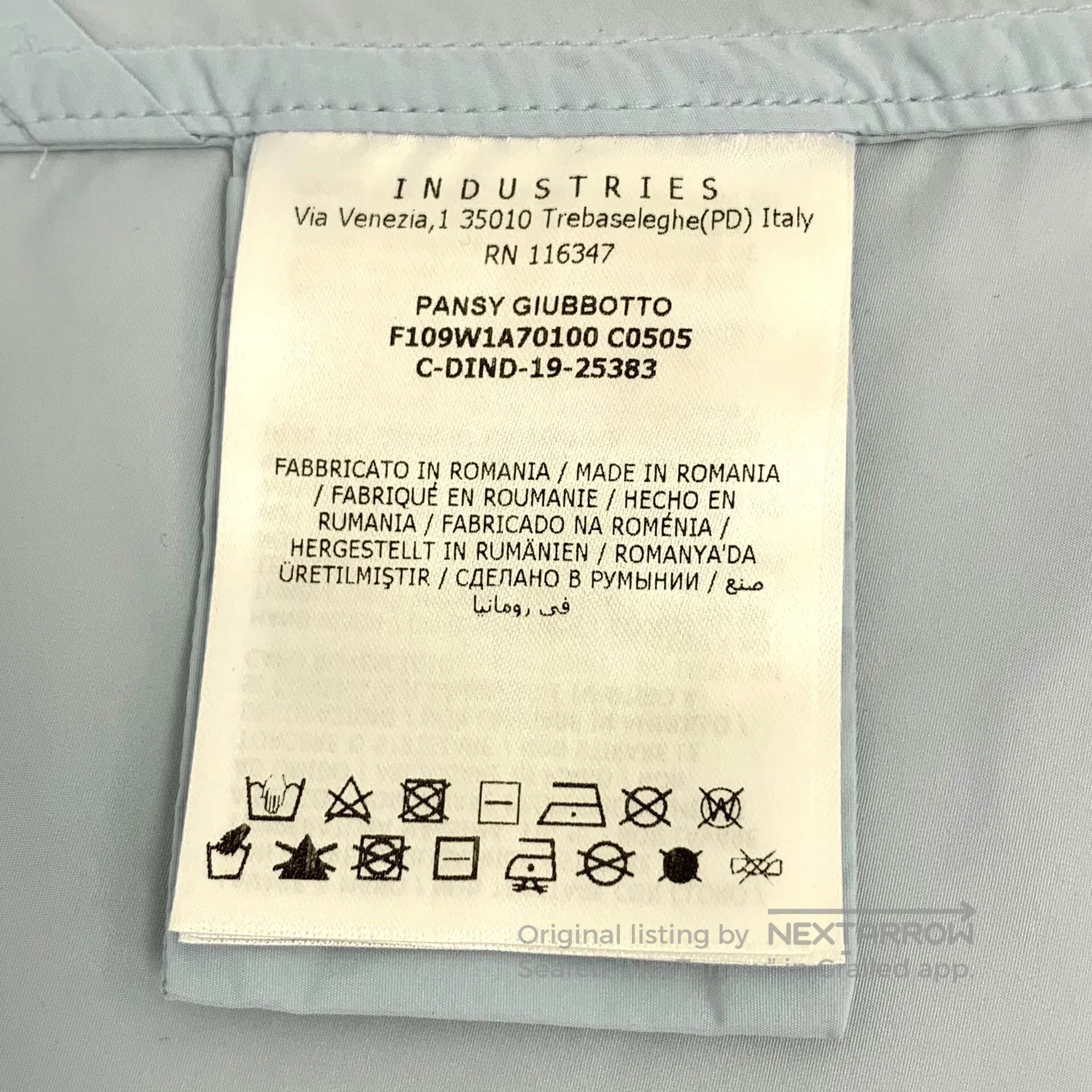Moncler Moncler Light Blue Logo Diamond Embellished Hooded Drawstr Size US S / EU 44-46 / 1 - 7 Thumbnail