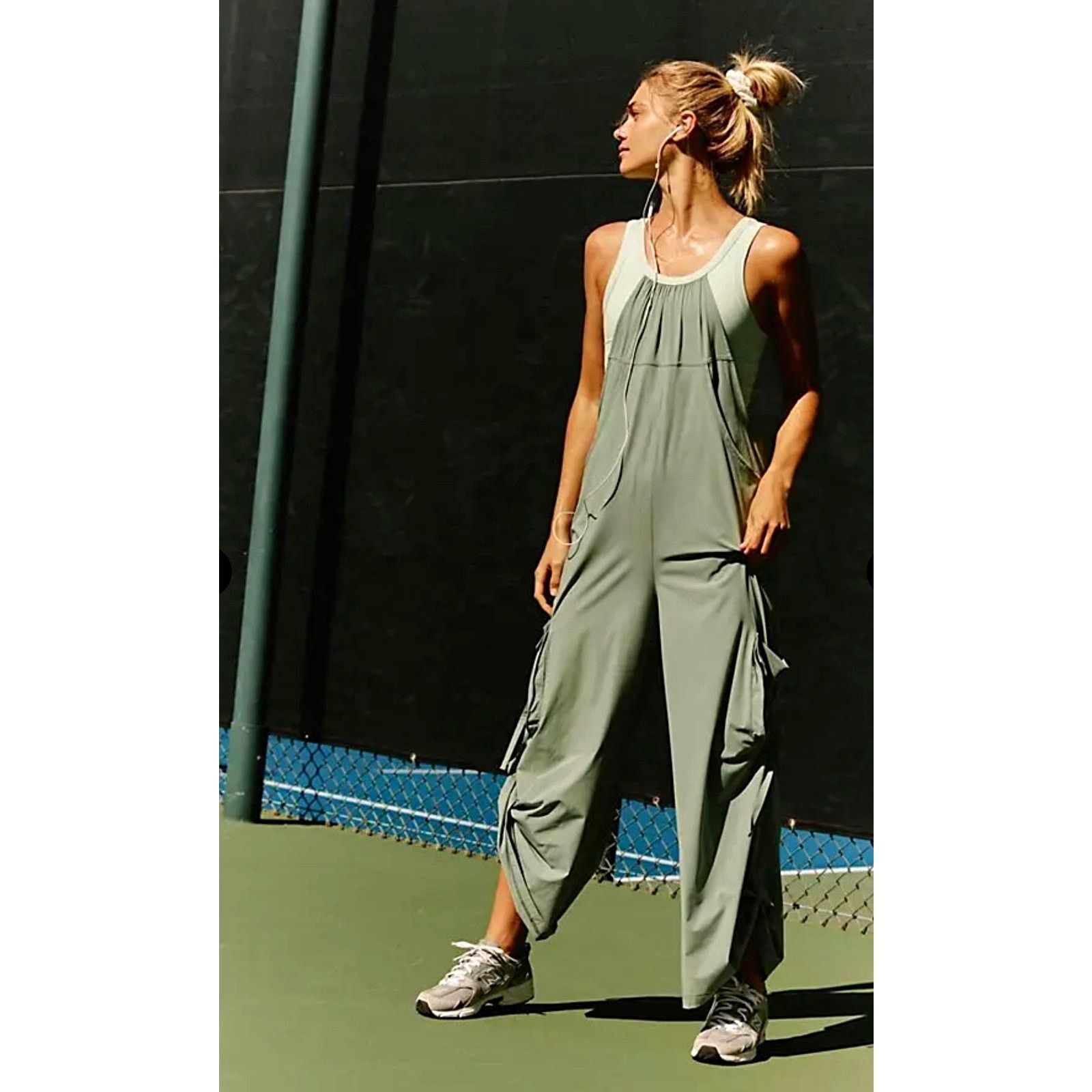 Free People Free People Pathfinder One Piece Jumpsuit Cactus/Fern M Size 29" - 2 Thumbnail