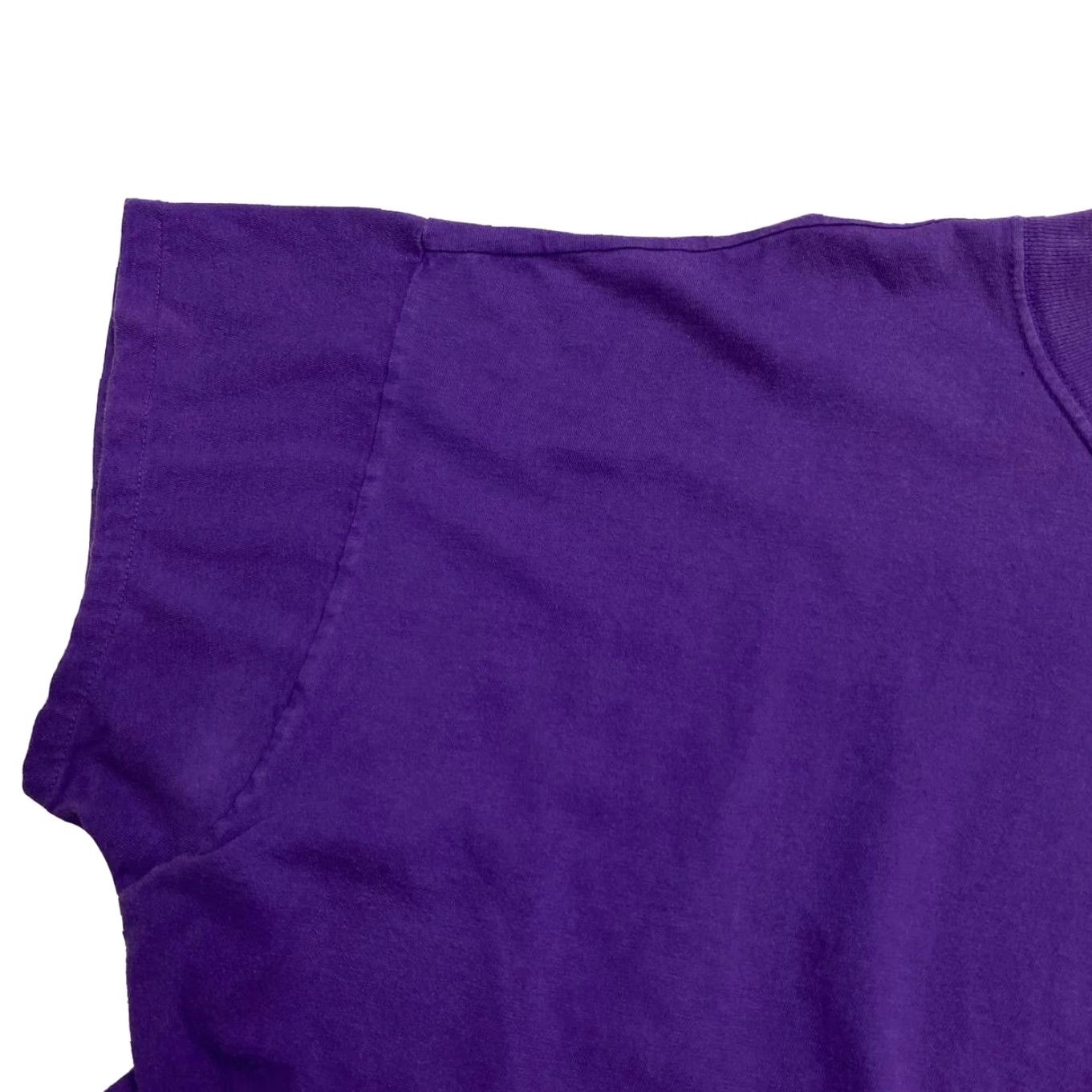 Champion VINTAGE Champion Embroidered Mini Logo Single Stitch T-Shirt XXL Purple 90s Men Shirt Size US XXL / EU 58 / 5 - 4 Thumbnail
