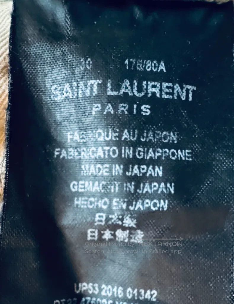 Saint Laurent Paris Saint Laurent Paris Jeans Size US 30 / EU 46 - 6 Thumbnail