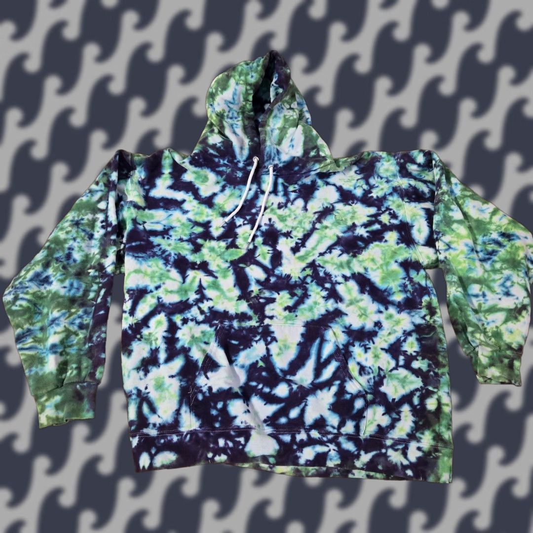 Hanes Hanes Hoodie Mens M Tie Dye Pullover Ultimate Cotton Printpro Sweatshirt Multicolor Graphic Print Size US M / EU 48-50 / 2 - 1 Thumbnail