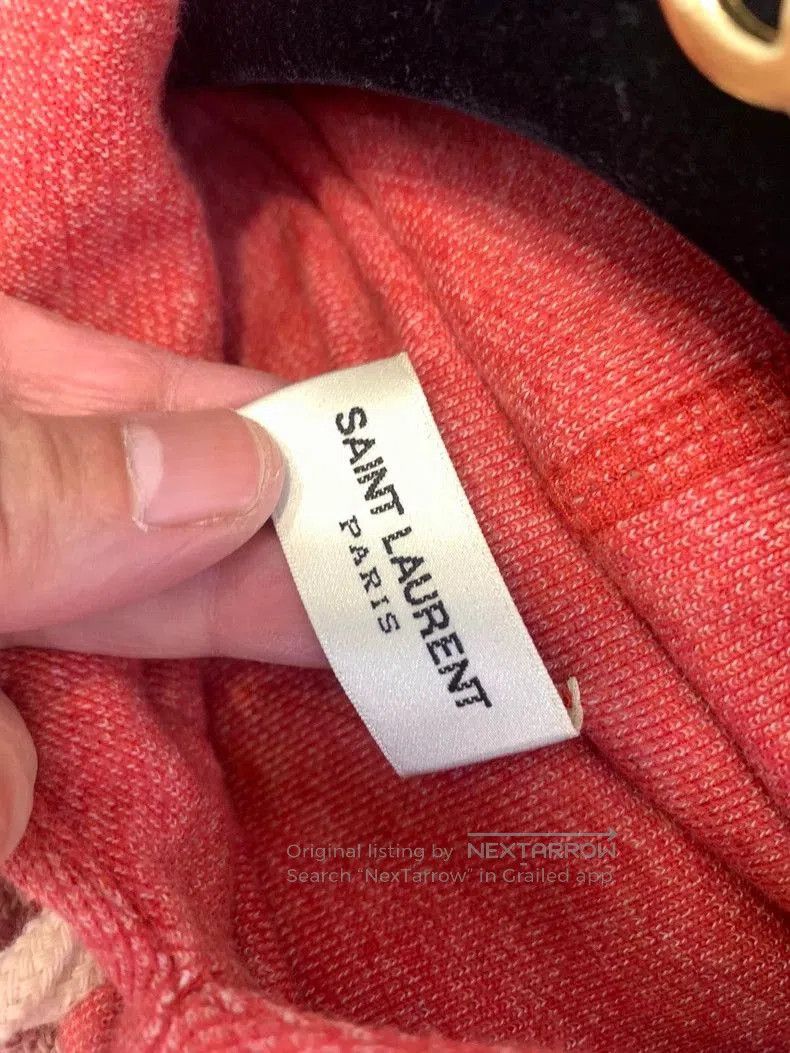 Saint Laurent Paris Saint Laurent Pink Hoodie Sweatshirt . Size US M / EU 48-50 / 2 - 3 Thumbnail