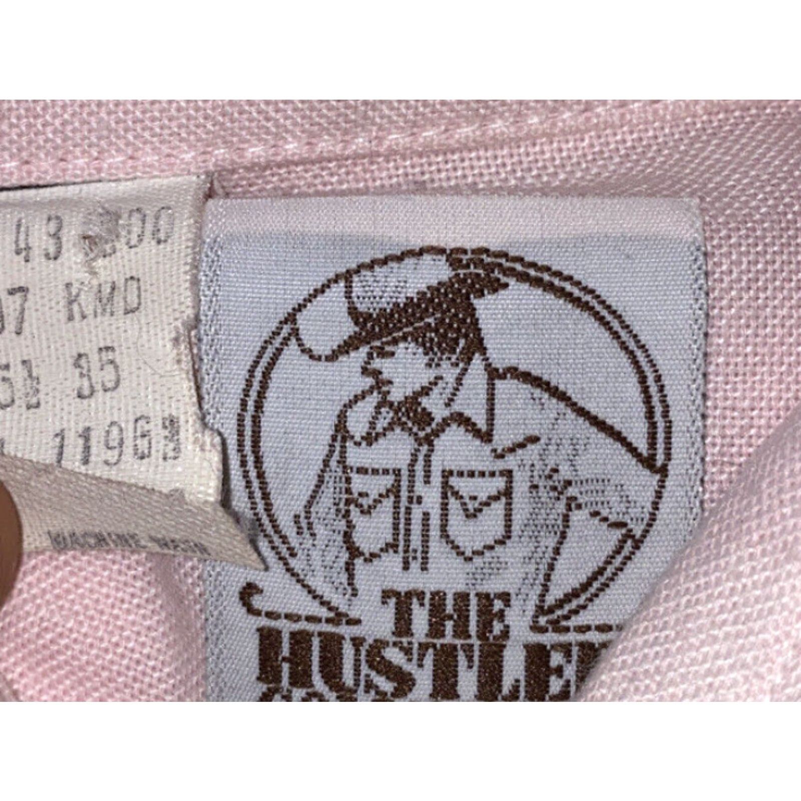 Vintage VINTAGE The Hustler Collection Mens Pink Snap Button Long Sleeve Dress Shirt 15 1/2 Men Dress Shirt Pink Snap Button Long Sleeve 15 1/2 Mens Size 40R - 2 Thumbnail