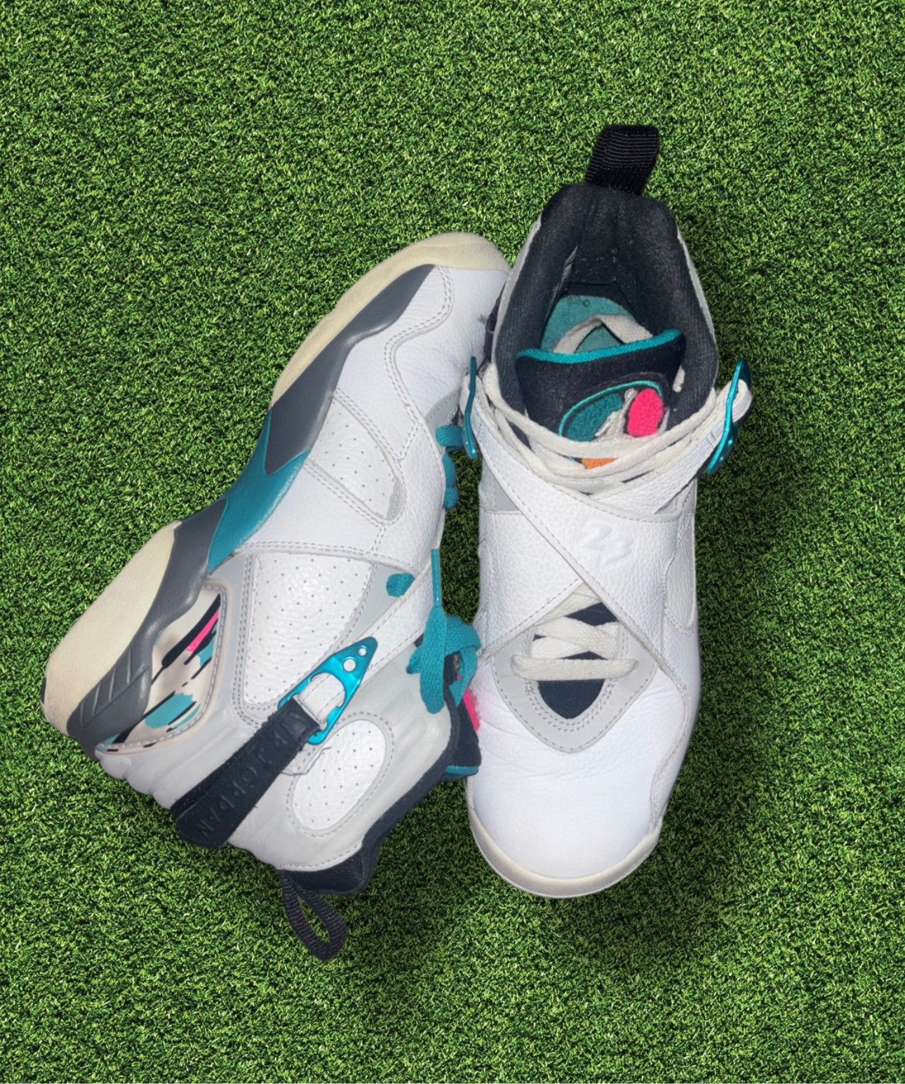 Jordan Brand × Nike Jordan 8 South Beach Size US 6.5 / EU 39-40 - 2 Thumbnail