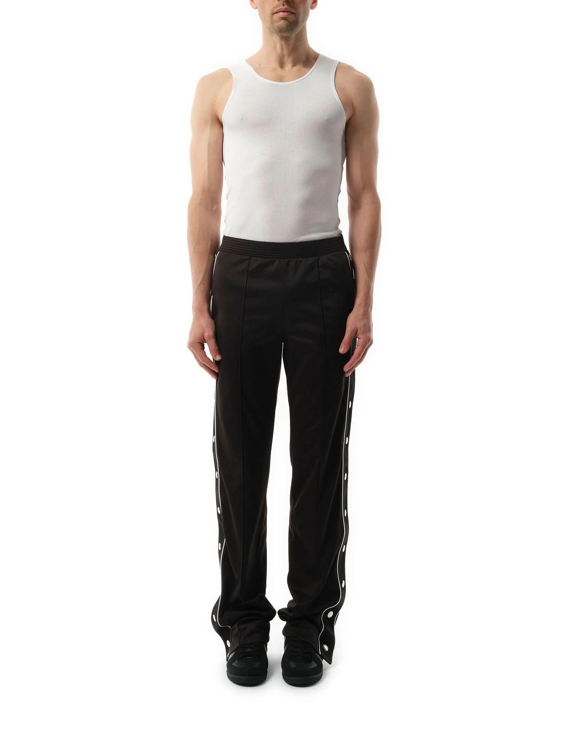 Givenchy Black Embroidered Star Snap Button Track Pants Size US 36 / EU 52 - 2 Thumbnail