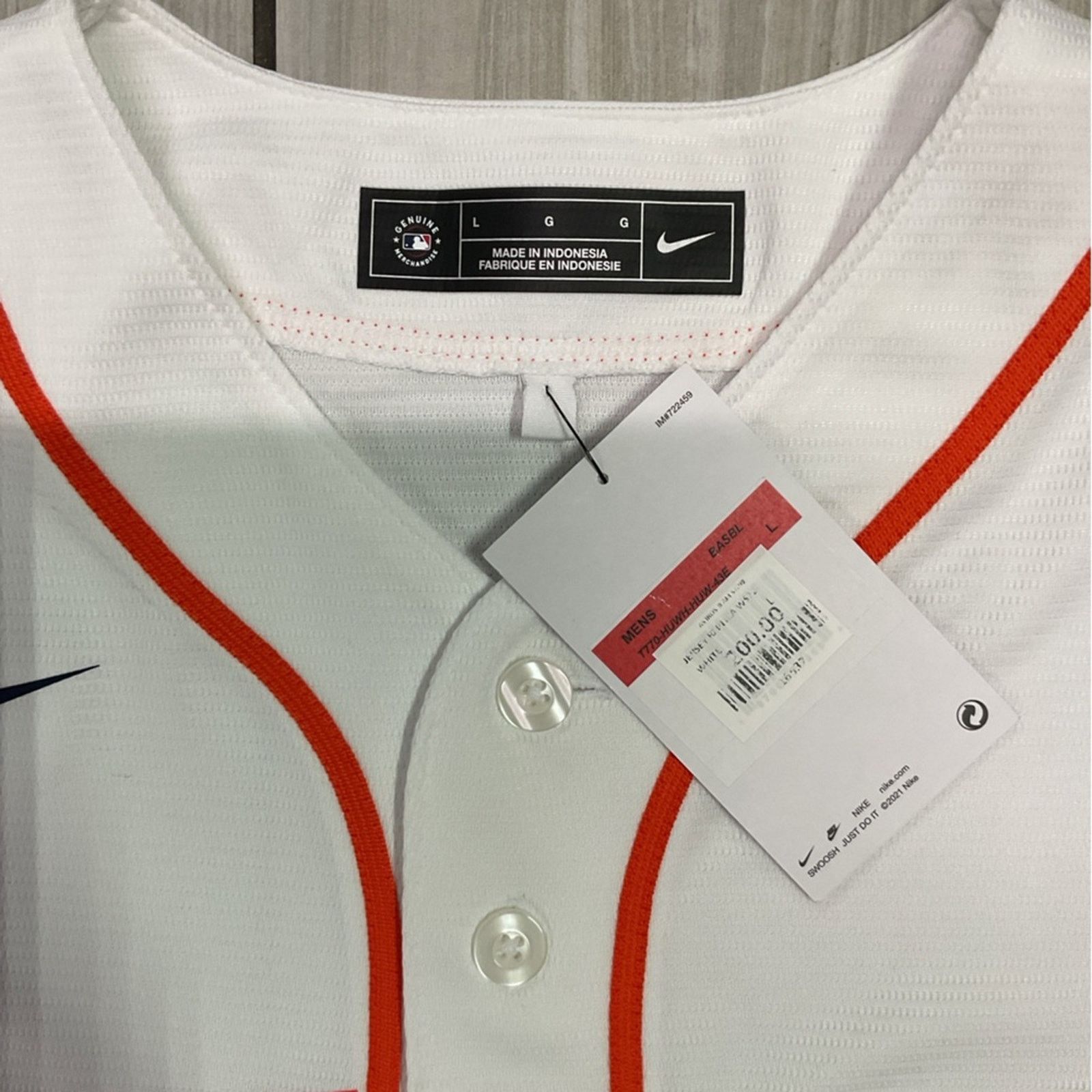 Nike Nike Astros White Brand New Jersey Size US L / EU 52-54 / 3 - 4 Thumbnail