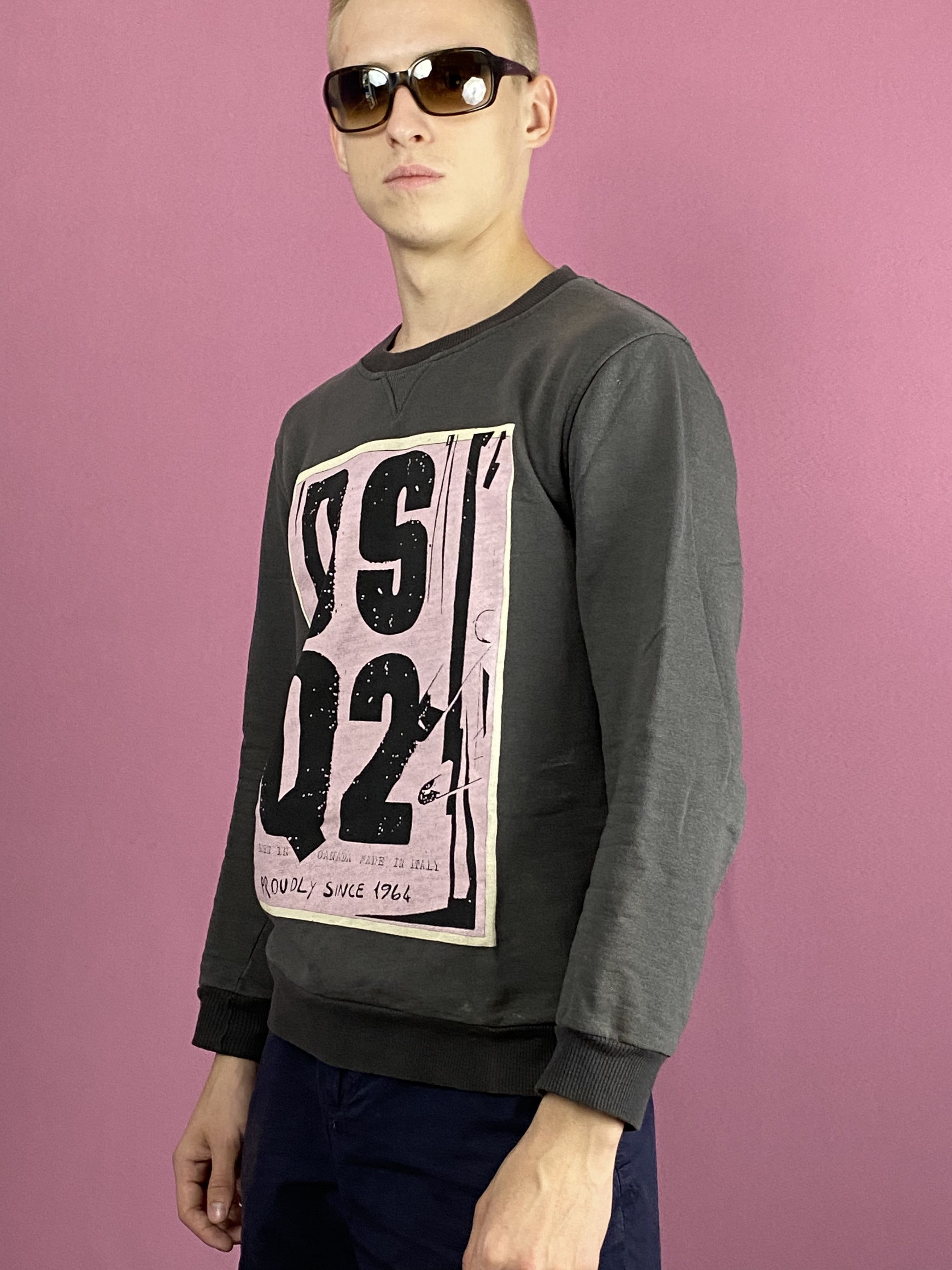 Dsquared2 × Vintage Dsquared2 Vintage Men's Sweatshirt - S Gray Cotton Size US S / EU 44-46 / 1 - 2 Thumbnail