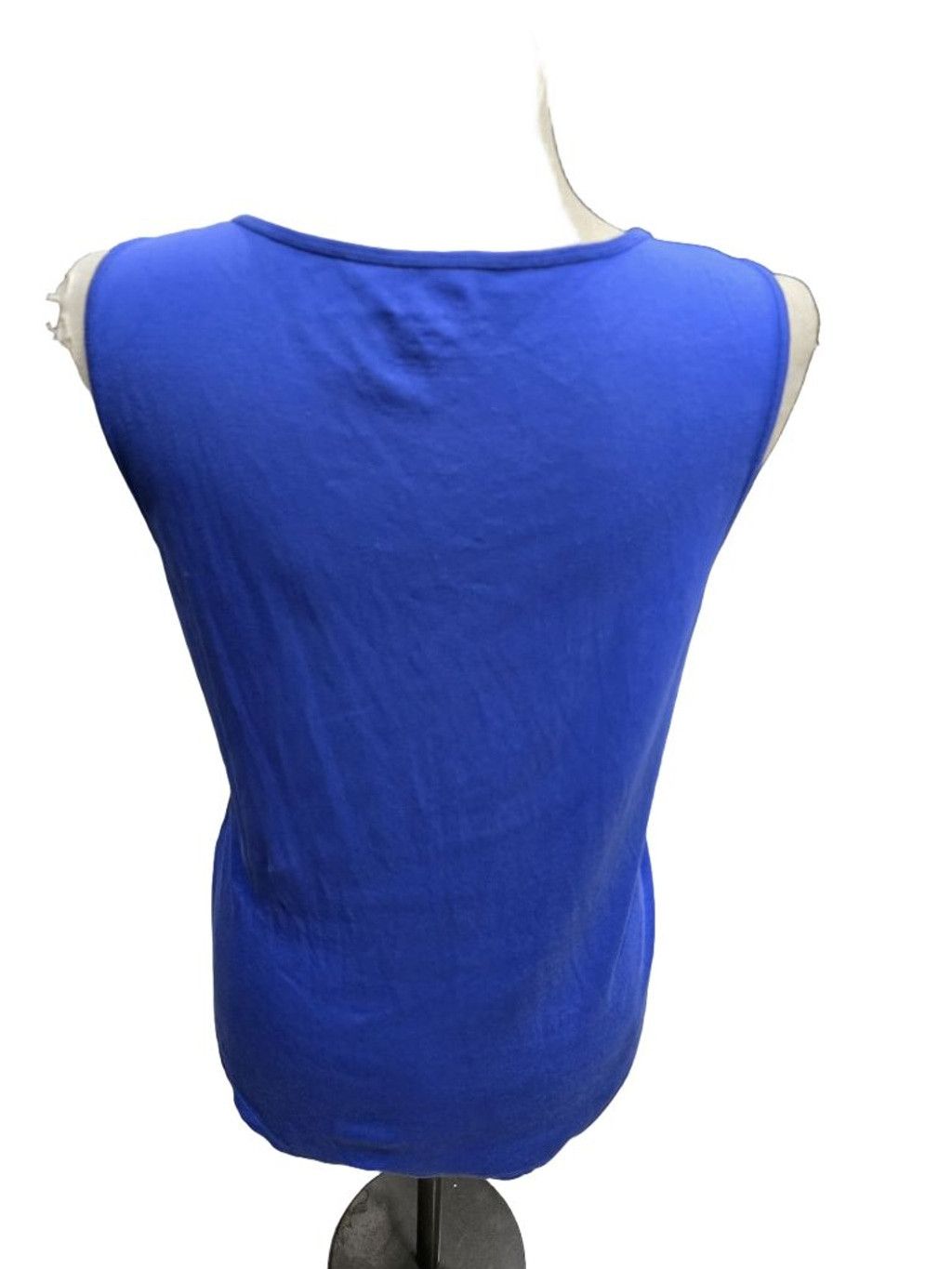 Chicos Chico's Women's Tank Top Size 2=L Blue V-Neck Sleeveless Size L / US 10 / IT 46 - 3 Thumbnail