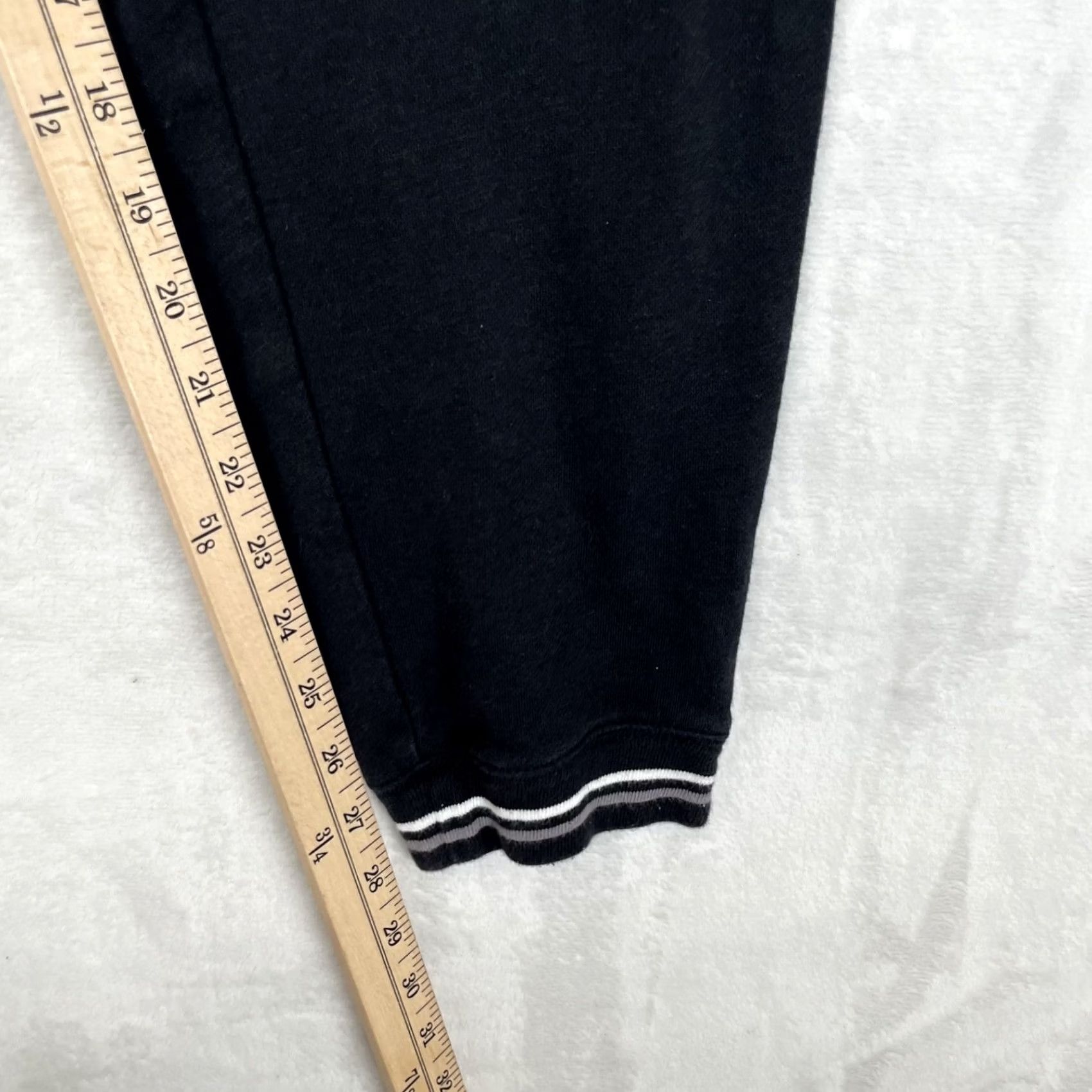 Nike Nike Fleece Pants Mens Medium Black Joggers Tapered Cuff Athletic Training Retro Size US 31 - 4 Thumbnail