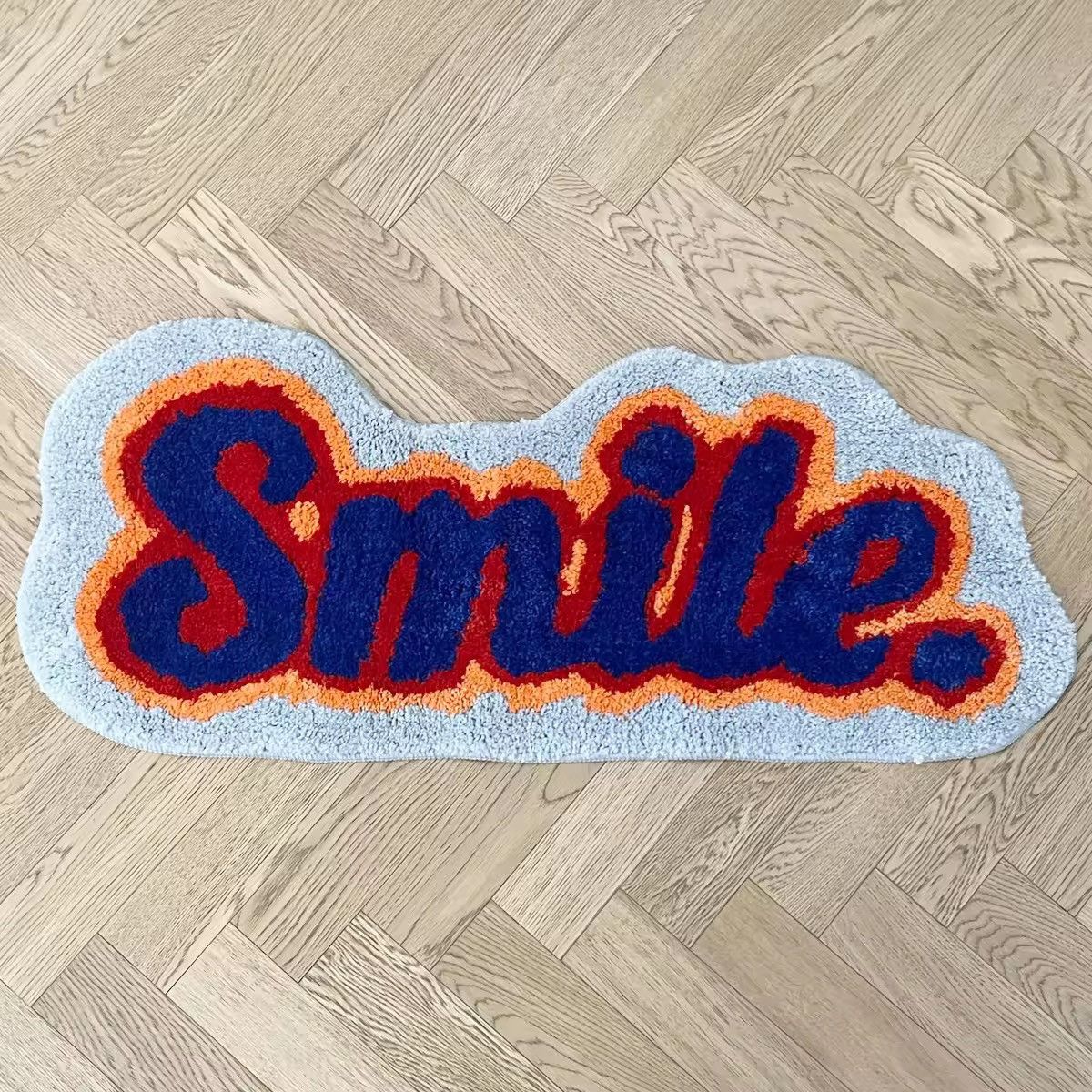 Handmade Smile Home Decoration Fluffy Rug Carpet Size ONE SIZE - 3 Thumbnail