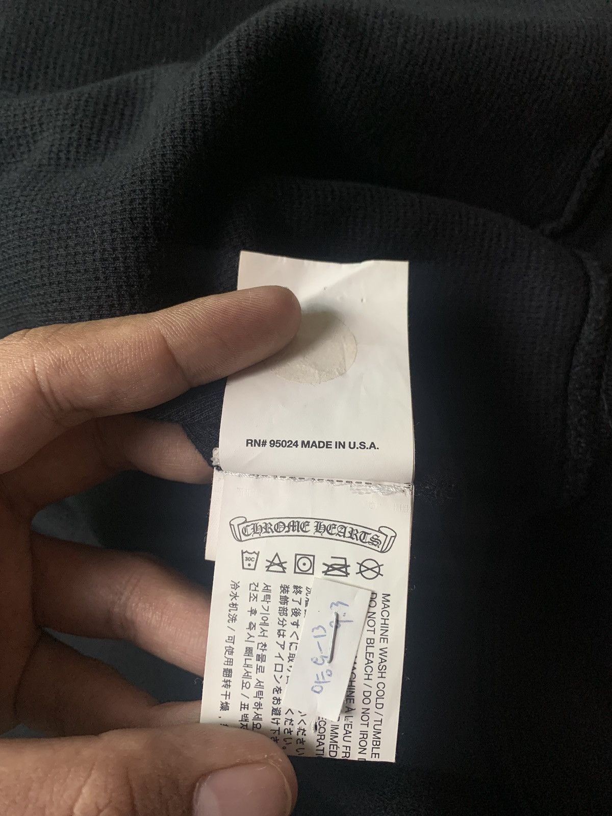 Chrome Hearts Chrome Hearts Horseshoe Logo Thermal Zip Hoodie Size US M / EU 48-50 / 2 - 9 Thumbnail