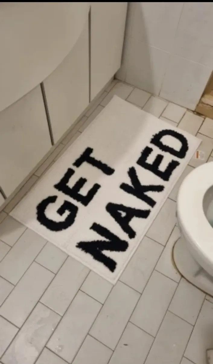 Other Inyahome Get Naked Bath Mat Bathroom Soft Rugs Size ONE SIZE - 3 Thumbnail