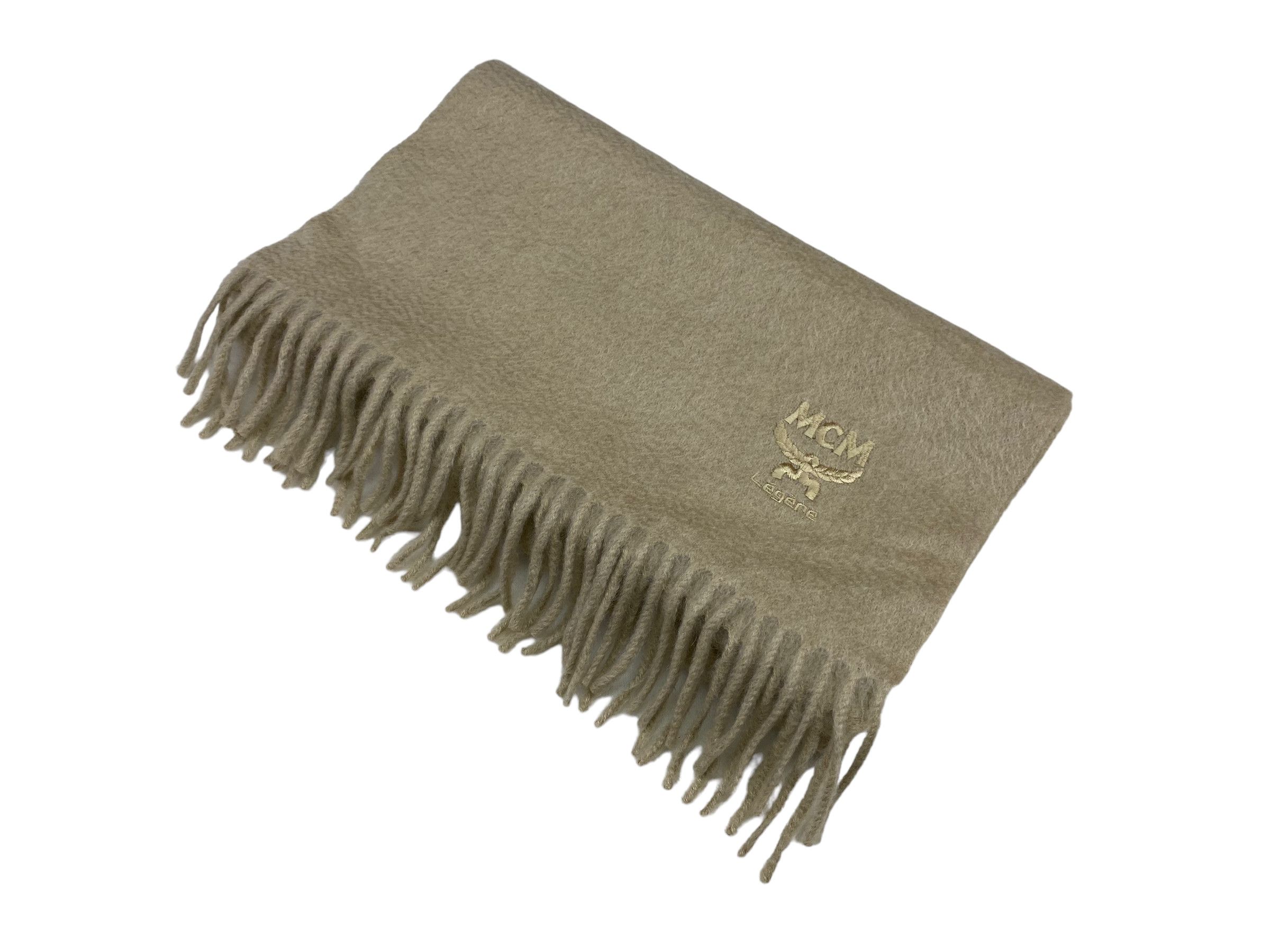 MCM × Vintage MCM Legere scarf Embroidery Wool Vintage Scarves Size ONE SIZE - 2 Thumbnail
