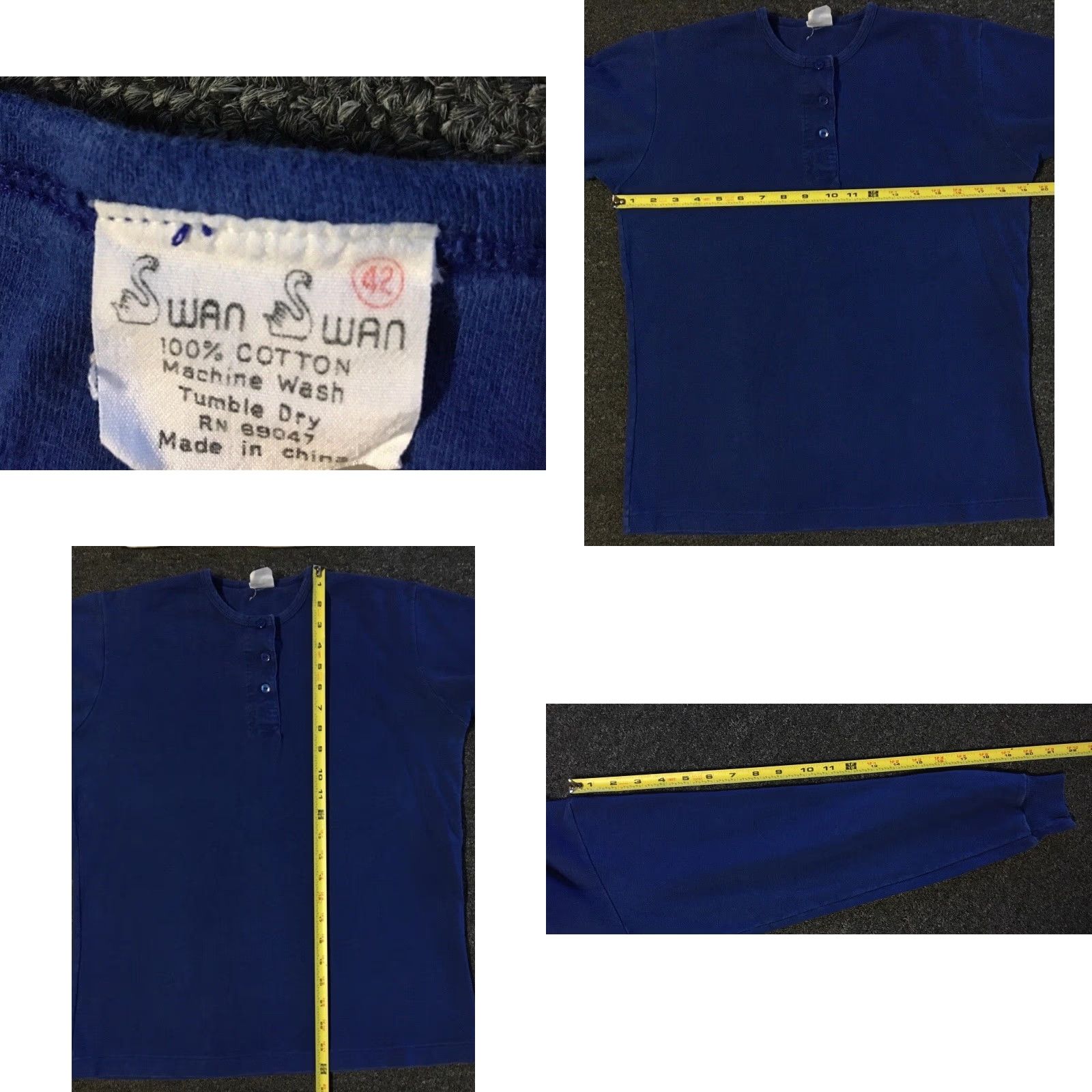 Vintage VINTAGE 80s Faded Henley Shirt XS S Grunge Punk Surf Skate Biker Motorcycle Emo 90s Nike Shirt Men's Long Sleeve Blue 90s Grunge Punk Rock Retro Size US XS / EU 42 / 0 - 8 Thumbnail