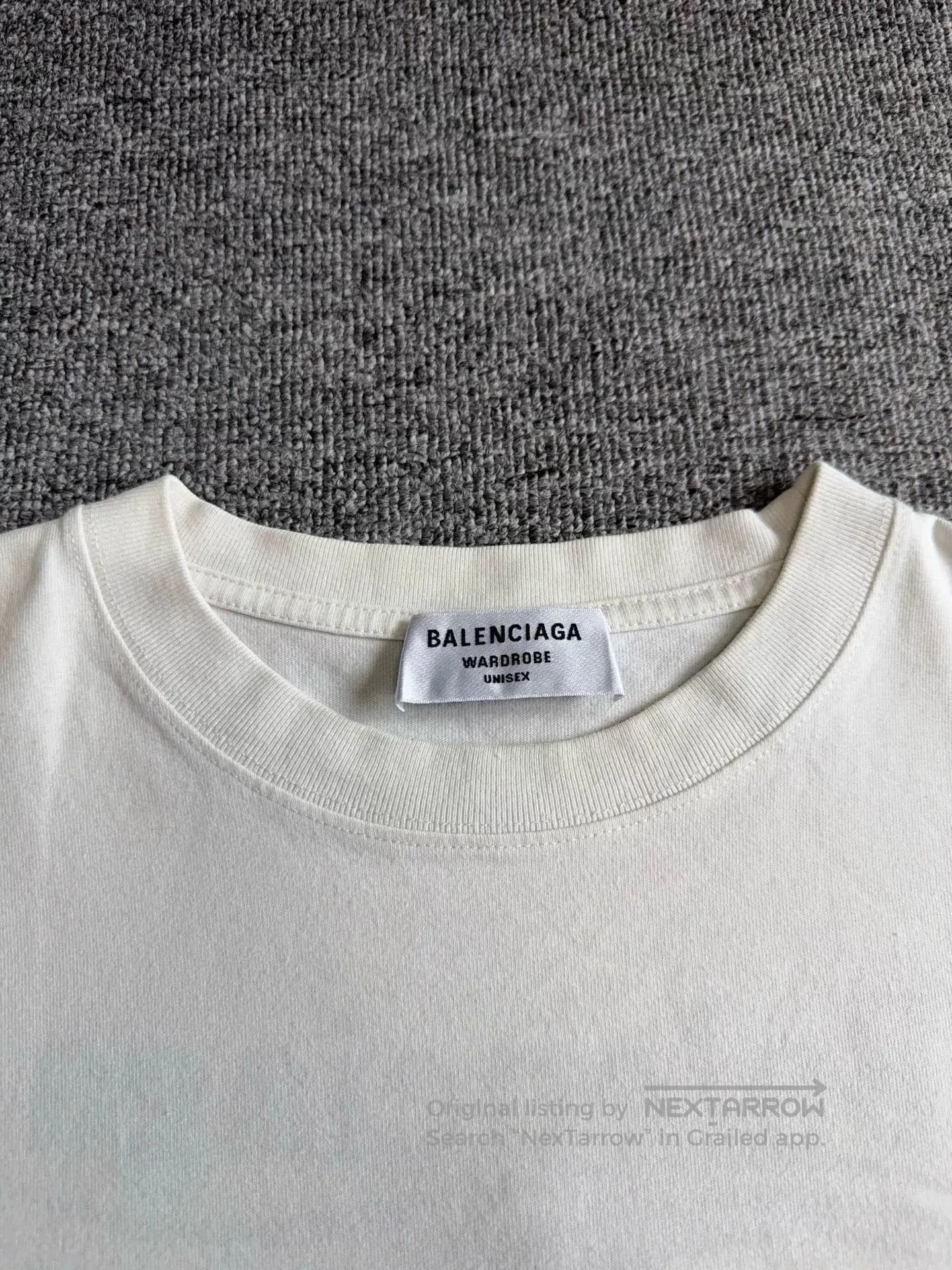 Balenciaga balenciaga embroidered white casual t. Size XS / US 0-2 / IT 36-38 - 4 Thumbnail