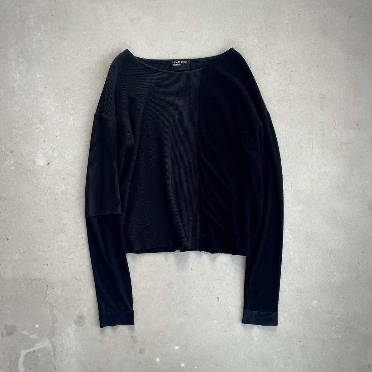 image of Enfants Riches Deprimes Sample Patch Longsleeve in Black, Men's (Size Large)
