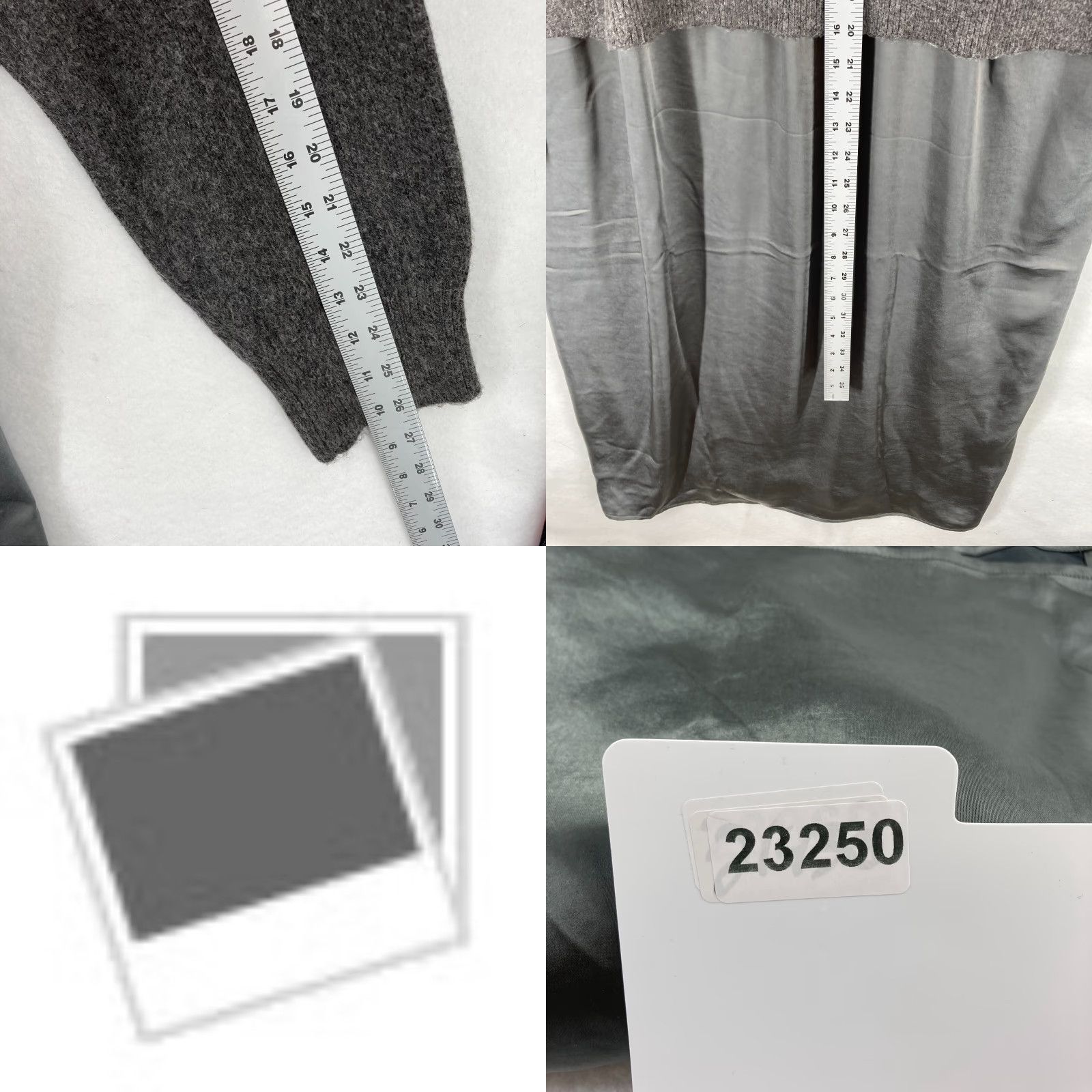 Vintage Lane Bryant Sweater Dress Women's 24 Gray Stretch Knit Maxi Long Sleeve NWT Size 4XL / US 24-26 - 8 Thumbnail