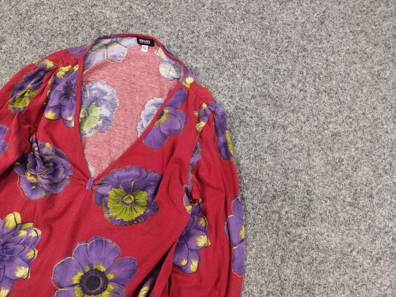 Versace Jeans Couture Vintage 90's Versace Couture cutout chek long sleeve shirt Size L / US 10 / IT 46 - 4 Thumbnail