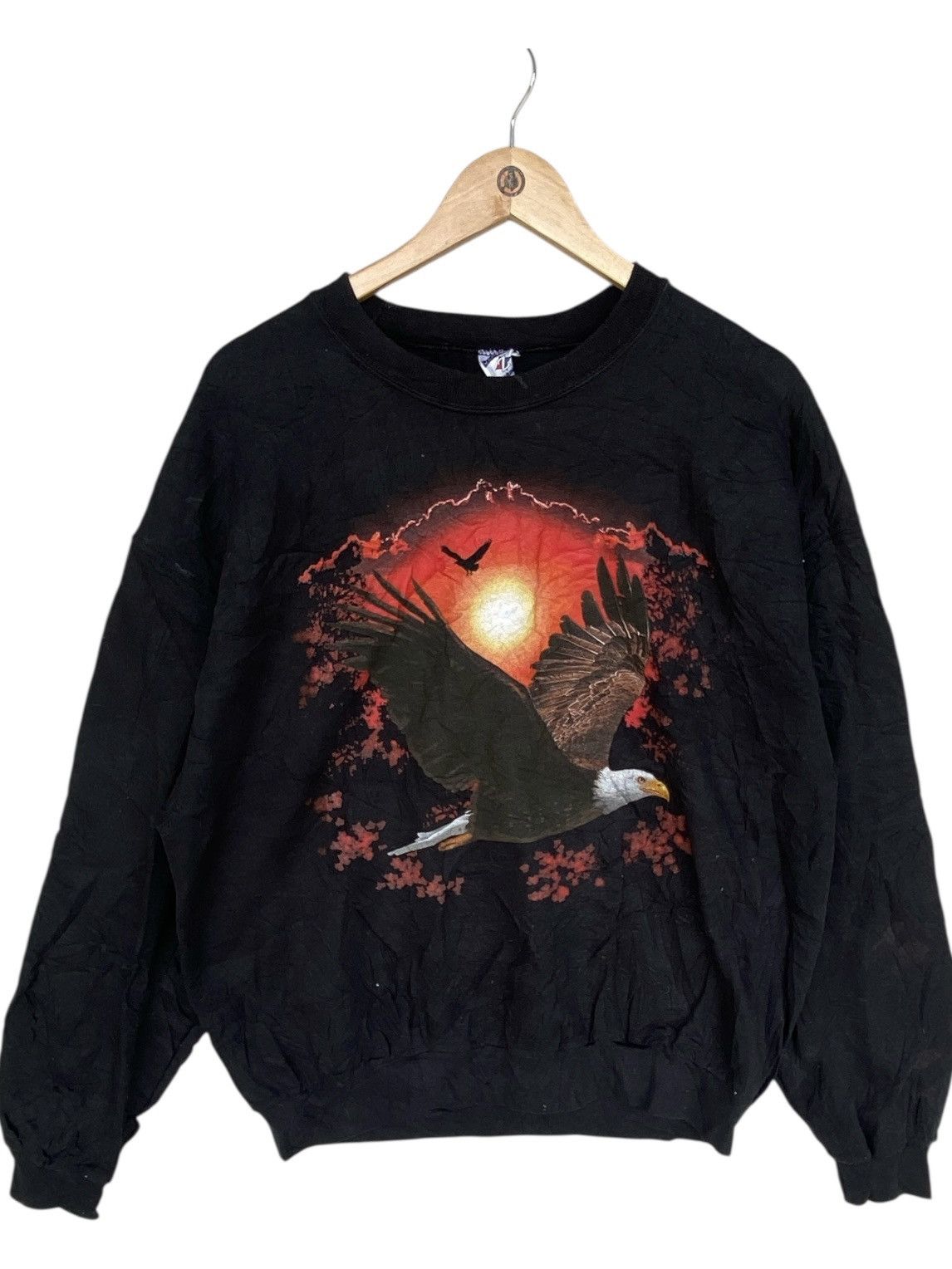 Other Vintage Jerzees Big Logo Printed Crewneck Sweatshirt Black Size US L / EU 52-54 / 3 - 1 Thumbnail