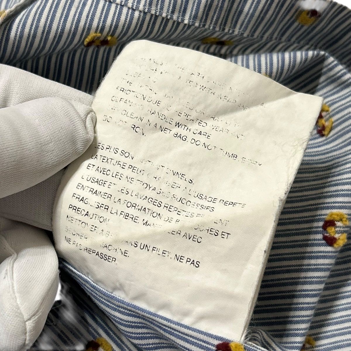 Comme des Garcons 556 01SS 00s Comme Des Garcons Homme shirt jacket men blue Size US S / EU 44-46 / 1 - 8 Thumbnail