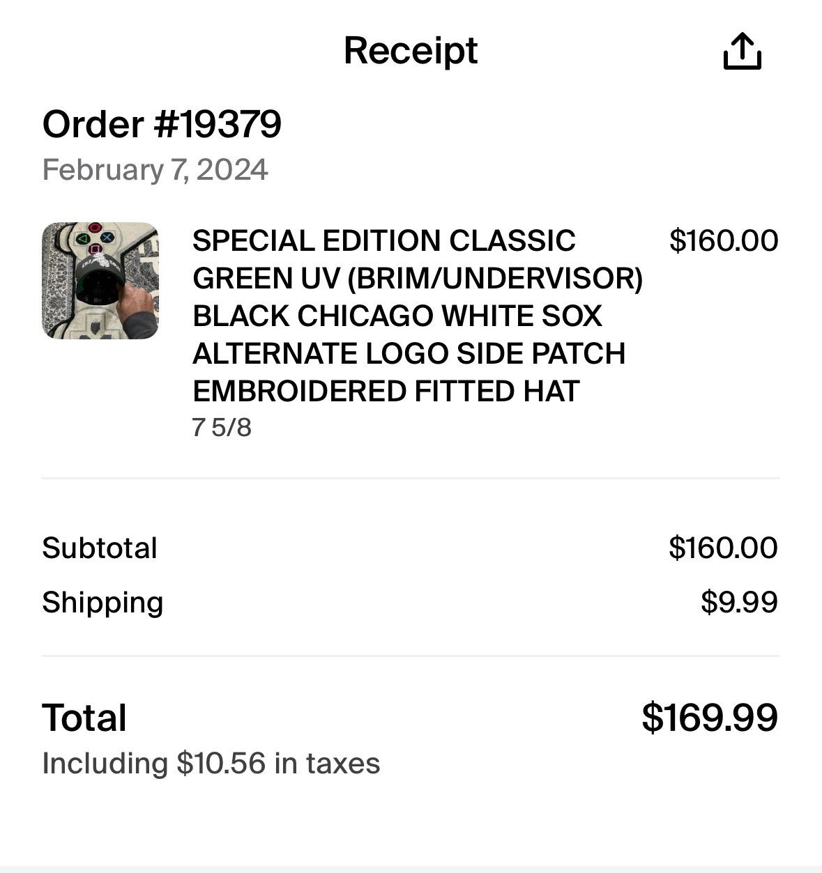 New Era CHICAGO WHITE SOX 7 5/8 Size ONE SIZE - 5 Thumbnail