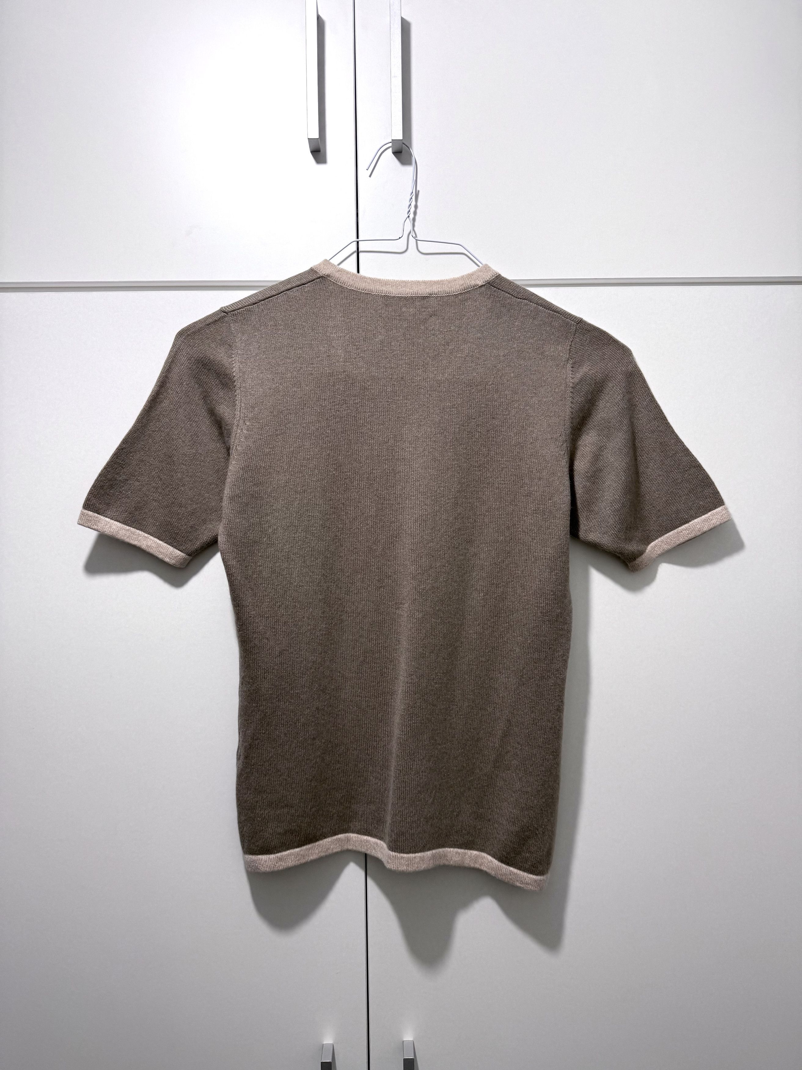 Other Women's Short Sleeve Pure Cashmere Top Sweater Tee (M) Size M / US 6-8 / IT 42-44 - 2 Thumbnail