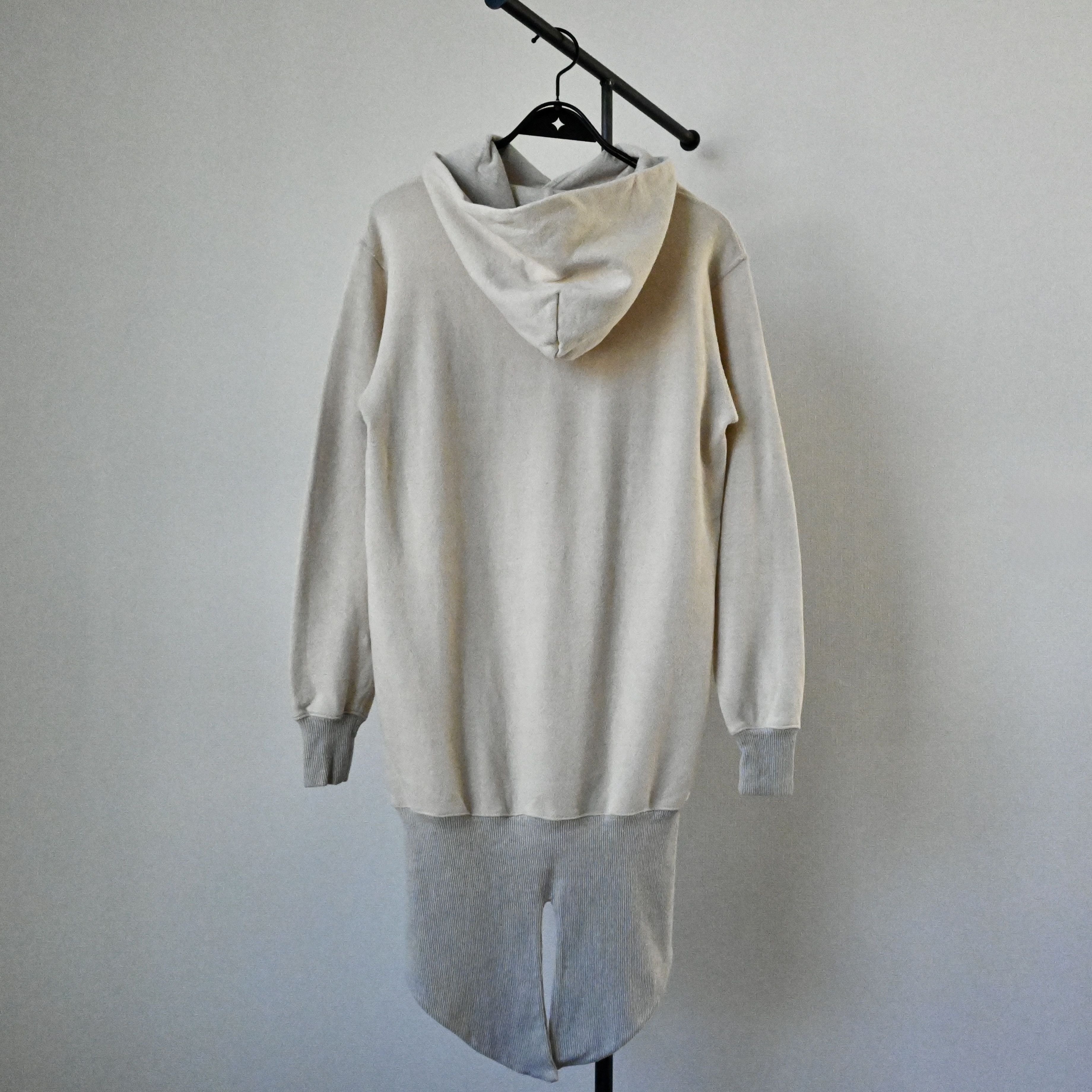 Kapital Kapital cotton&hemp French-terry fish tail hoodie, oatmeal Size US S / EU 44-46 / 1 - 3 Thumbnail