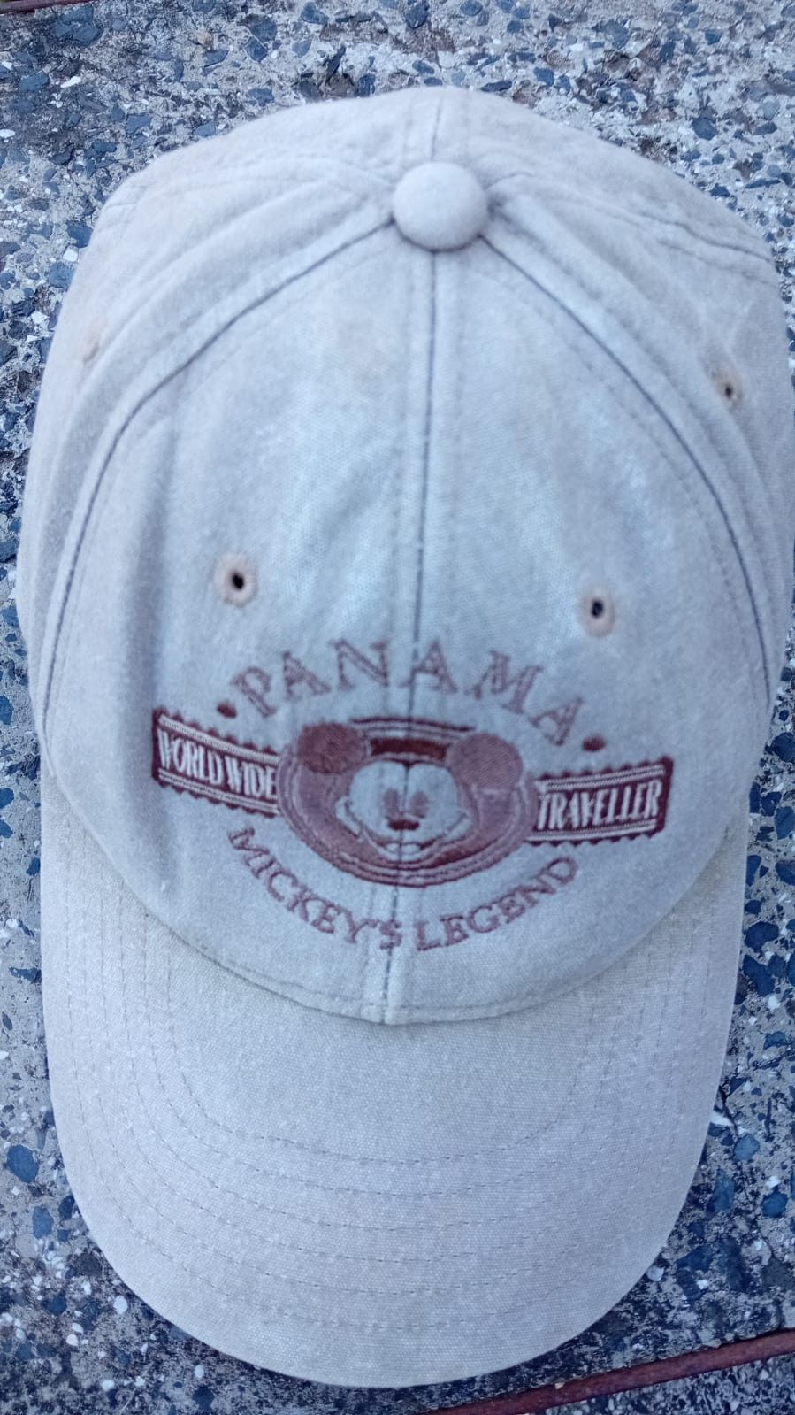 Mickey Mouse × Vintage Mickey Mouse Legend Panama World Wide Traveler Strapback Hat Size ONE SIZE - 4 Thumbnail