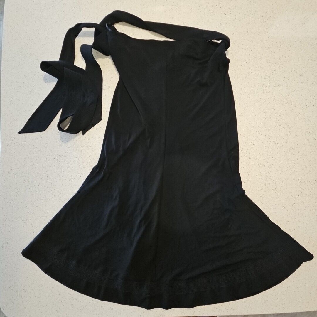 Donna Karan Donna Karan Collection Jersey Wrap Skirt Womens Petite P Bla Size 26" / US 2 / IT 38 - 7 Thumbnail