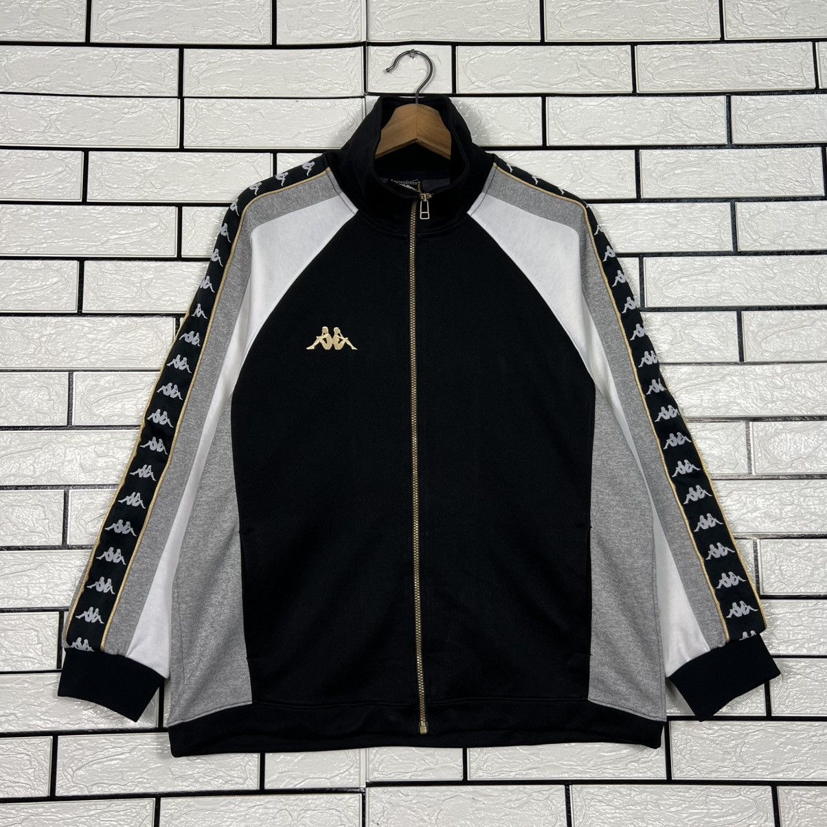 Kappa Vintage 90s KAPPA Side Tape Logo Track Top Jacket #3957-C180 Size US M / EU 48-50 / 2 - 1 Thumbnail