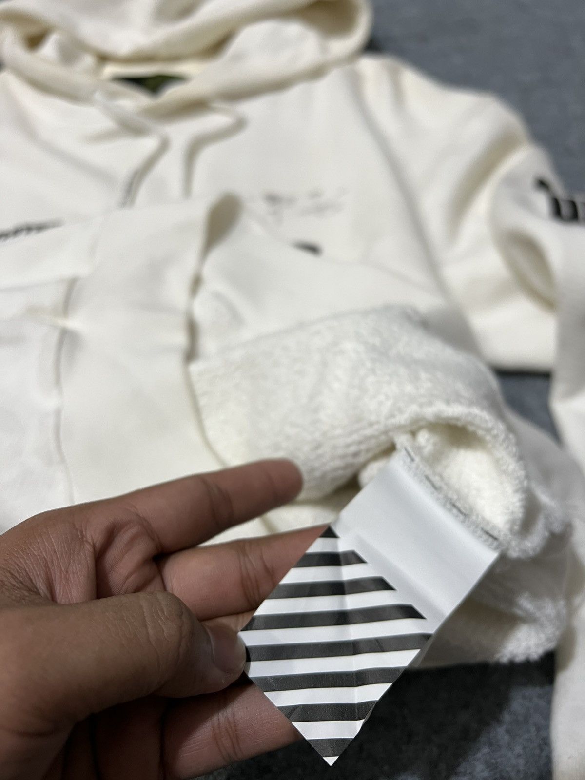 Off-White Hoodie Fleece Man Off-White Split Arrows white Size US XXS / EU 40 - 9 Thumbnail