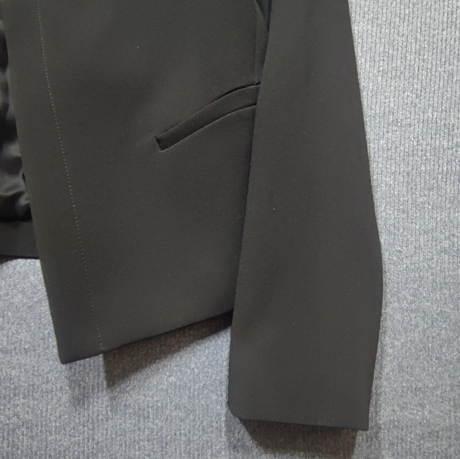 Dior × Japanese Brand × Theory NWT THEORY LANAI OPEN FRONT BLACK BLAZERS Size XS / US 0-2 / IT 36-38 - 3 Thumbnail