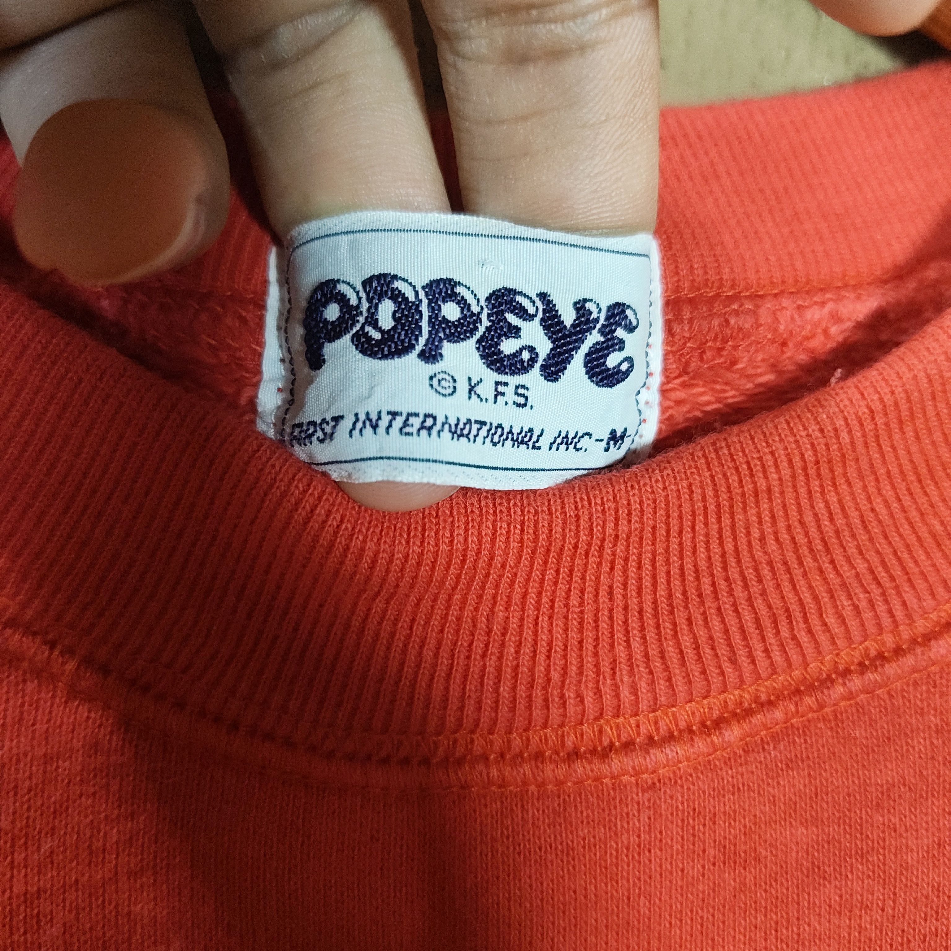 Vintage Vintage 1978 POPEYE Spellout Sweatshirt Size US M / EU 48-50 / 2 - 5 Thumbnail