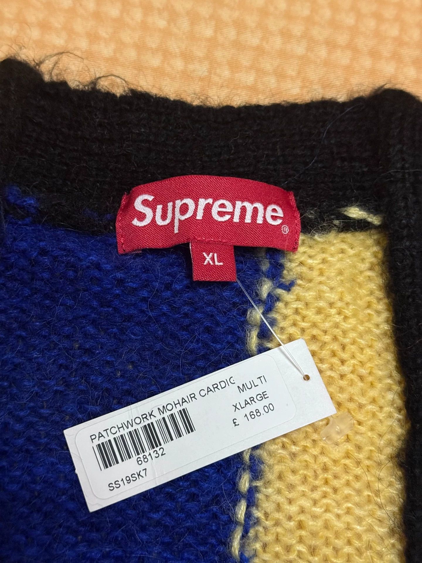 Supreme Supreme Mohair Color Blocked Cardigan XL NWT Size US XL / EU 56 / 4 - 5 Thumbnail