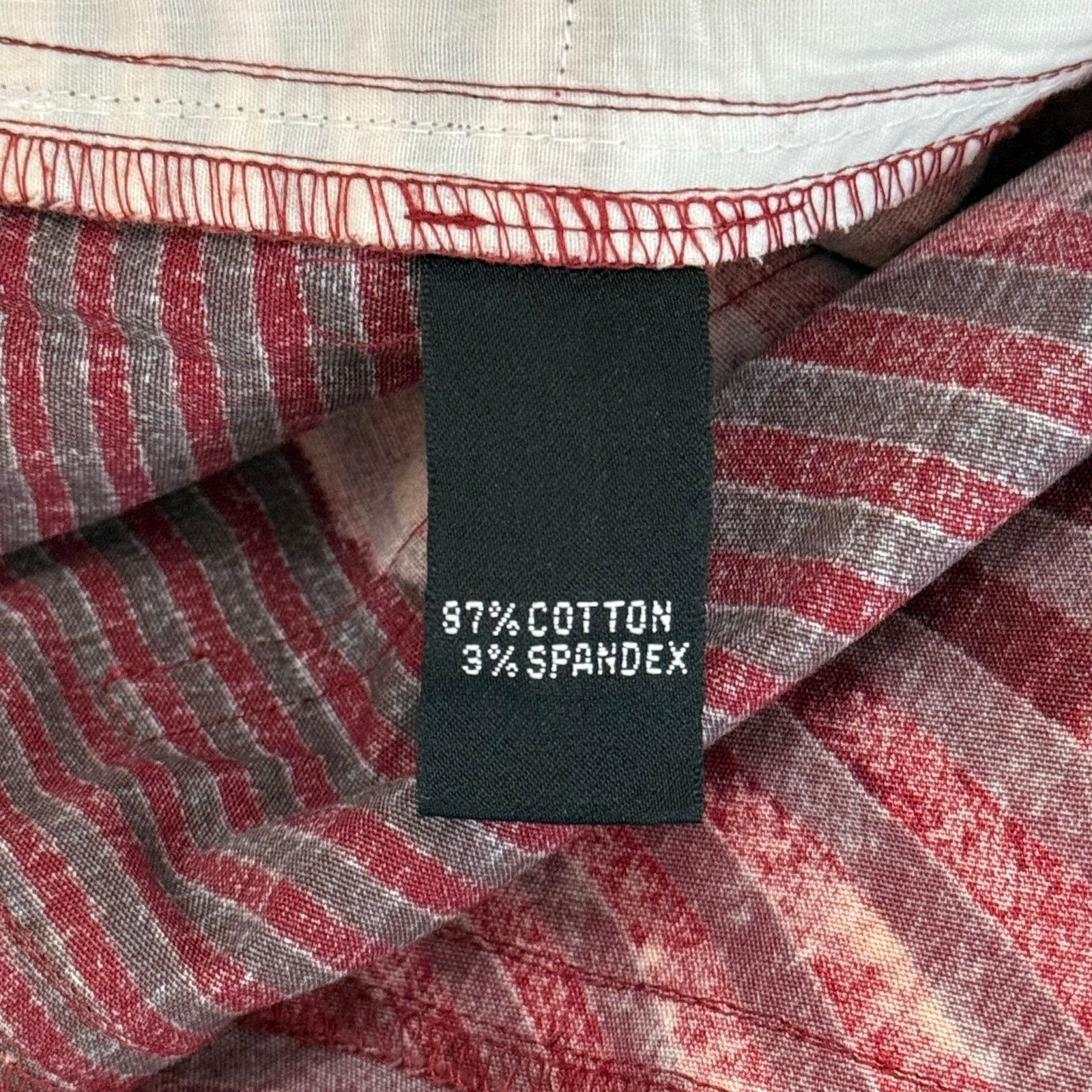 Ellen Tracy Company Ellen Tracy Pants Allover Print Red Orange Size 20 Size 42" / US 20 - 5 Thumbnail