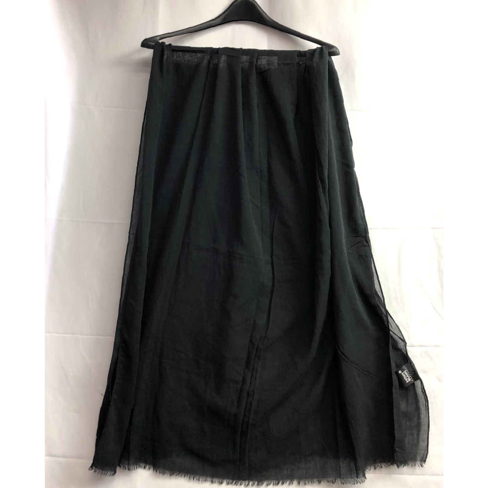 Montblanc Mont Blanc Shawl Wrap 100% Cotton Black Womens One Size Fits All Size ONE SIZE - 2 Thumbnail