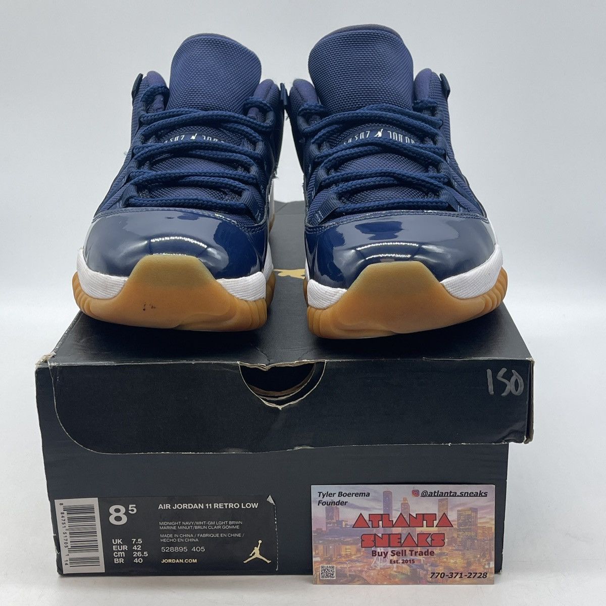 Jordan Brand Air Jordan 11 low navy gum Size US 8.5 / EU 41-42 - 2 Thumbnail