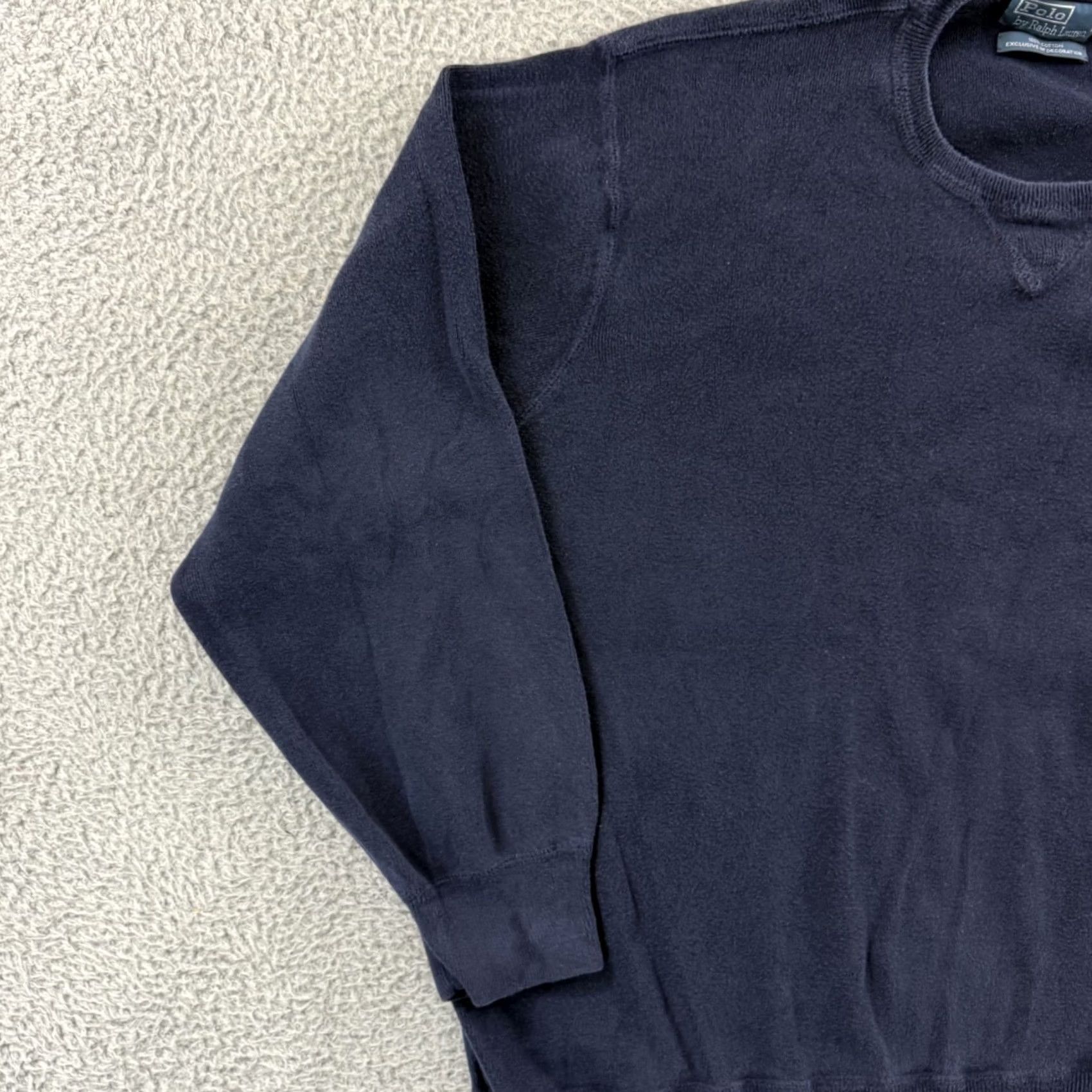 Polo Ralph Lauren VINTAGE Polo Ralph Lauren Sweater Mens 4XB Big Blue Crewneck Knit Preppy Outdoor Size US XXL / EU 58 / 5 - 4 Thumbnail