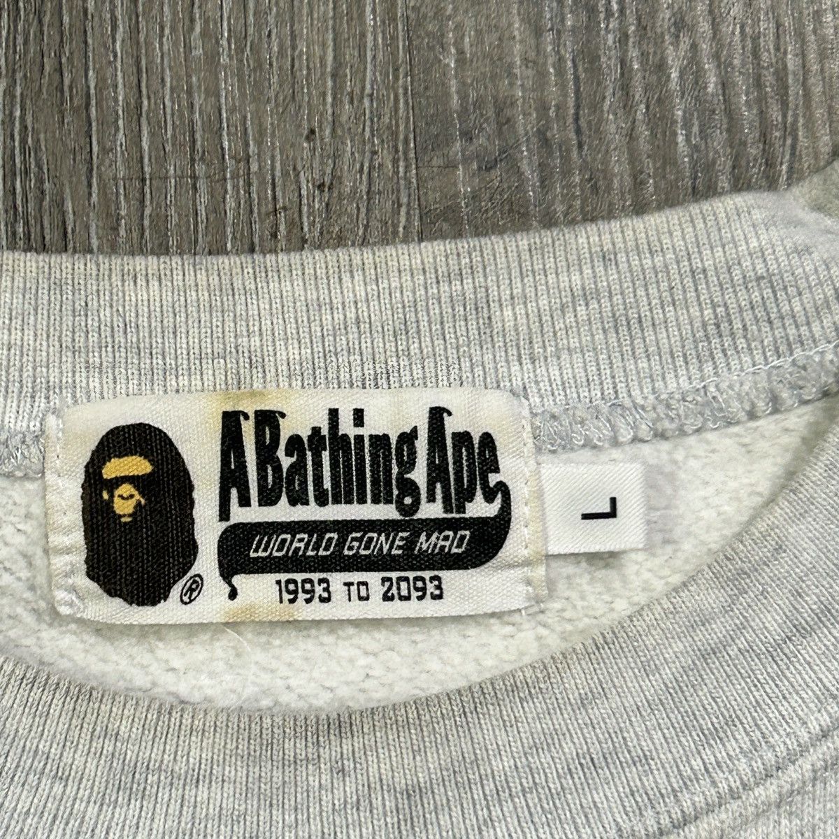 Bape BAPE Gray Sweatshirt Size US L / EU 52-54 / 3 - 5 Thumbnail