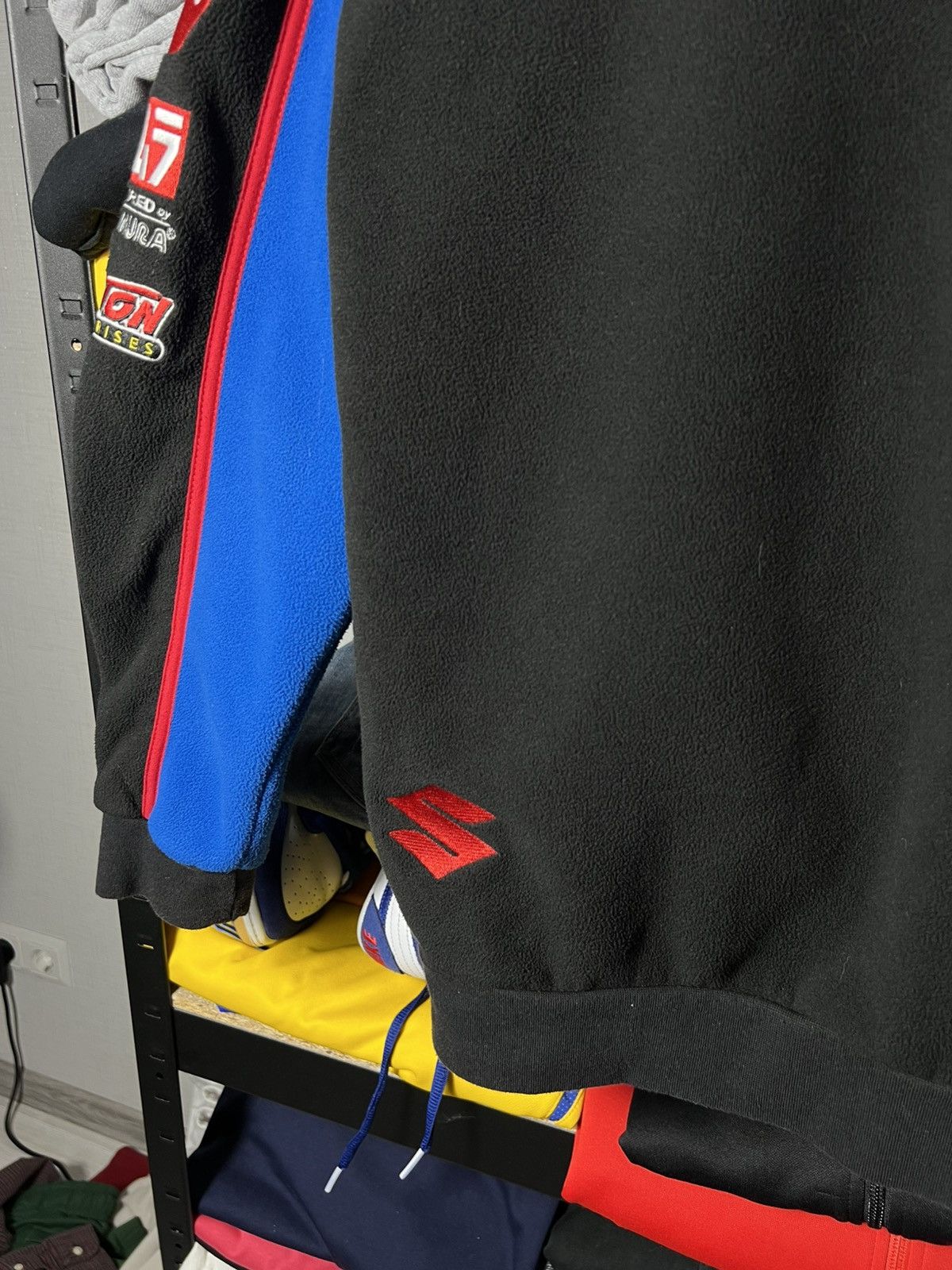 NASCAR Vintage Suzuki Racing Team Fleece Jacket Clinton Enterprises Size US S / EU 44-46 / 1 - 13 Thumbnail