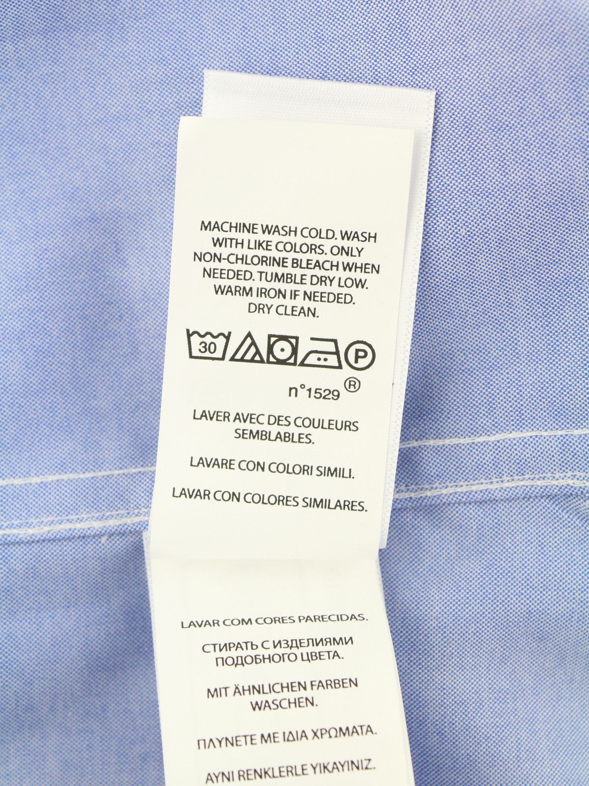 Ralph Lauren CORE REPLEN M Blue Button Down Neck Custom Shirt 87000 Size US M / EU 48-50 / 2 - 11 Thumbnail